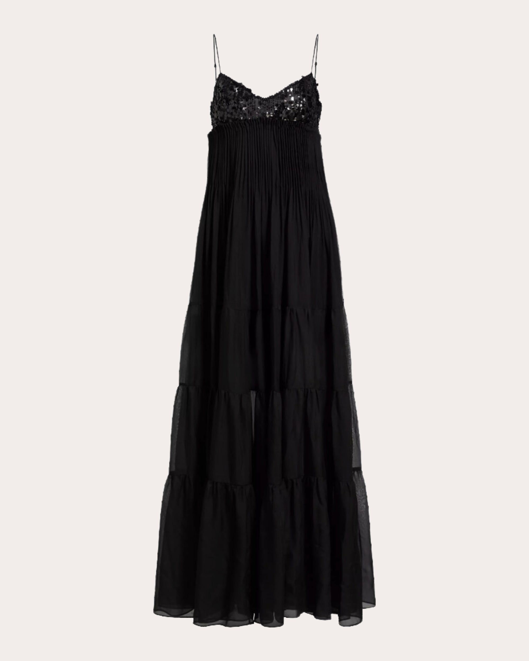 Tamar Sequin Silk Chiffon Gown | Olivela Tamar Sequin Silk Chiffon Gown | Olivela