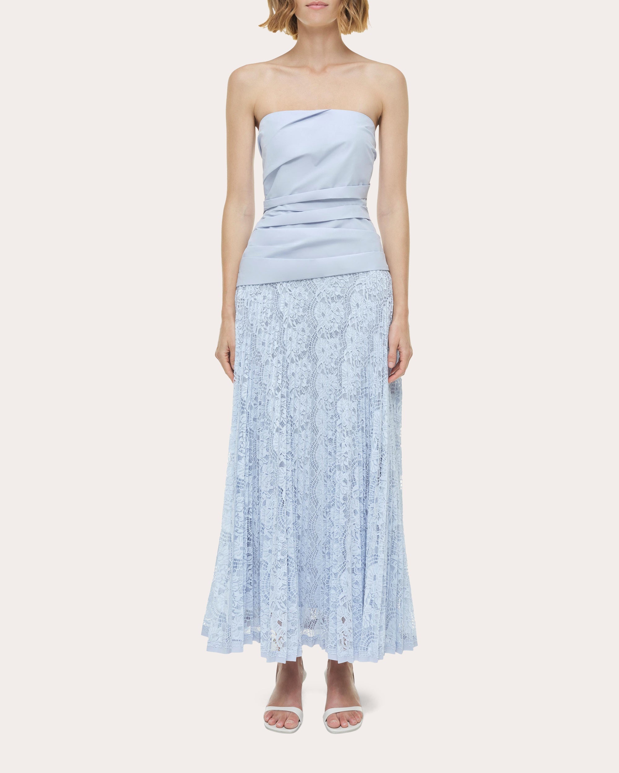 poplin lace midi dress Compare FLORAL POPLIN LACE MIDI DRESS