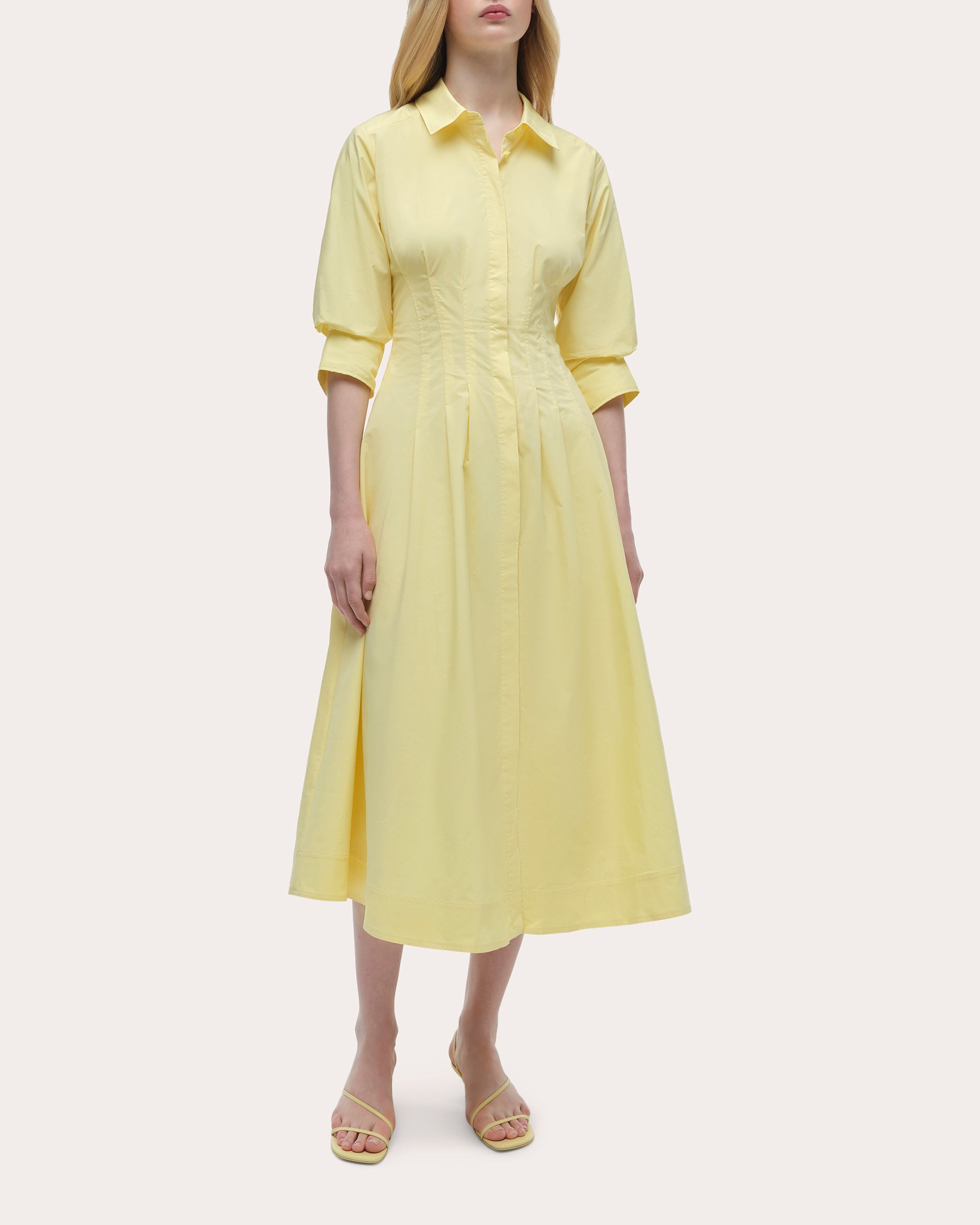 pintuck midi dress SIMKHAI Women's Jazz Pintuck Midi Dress