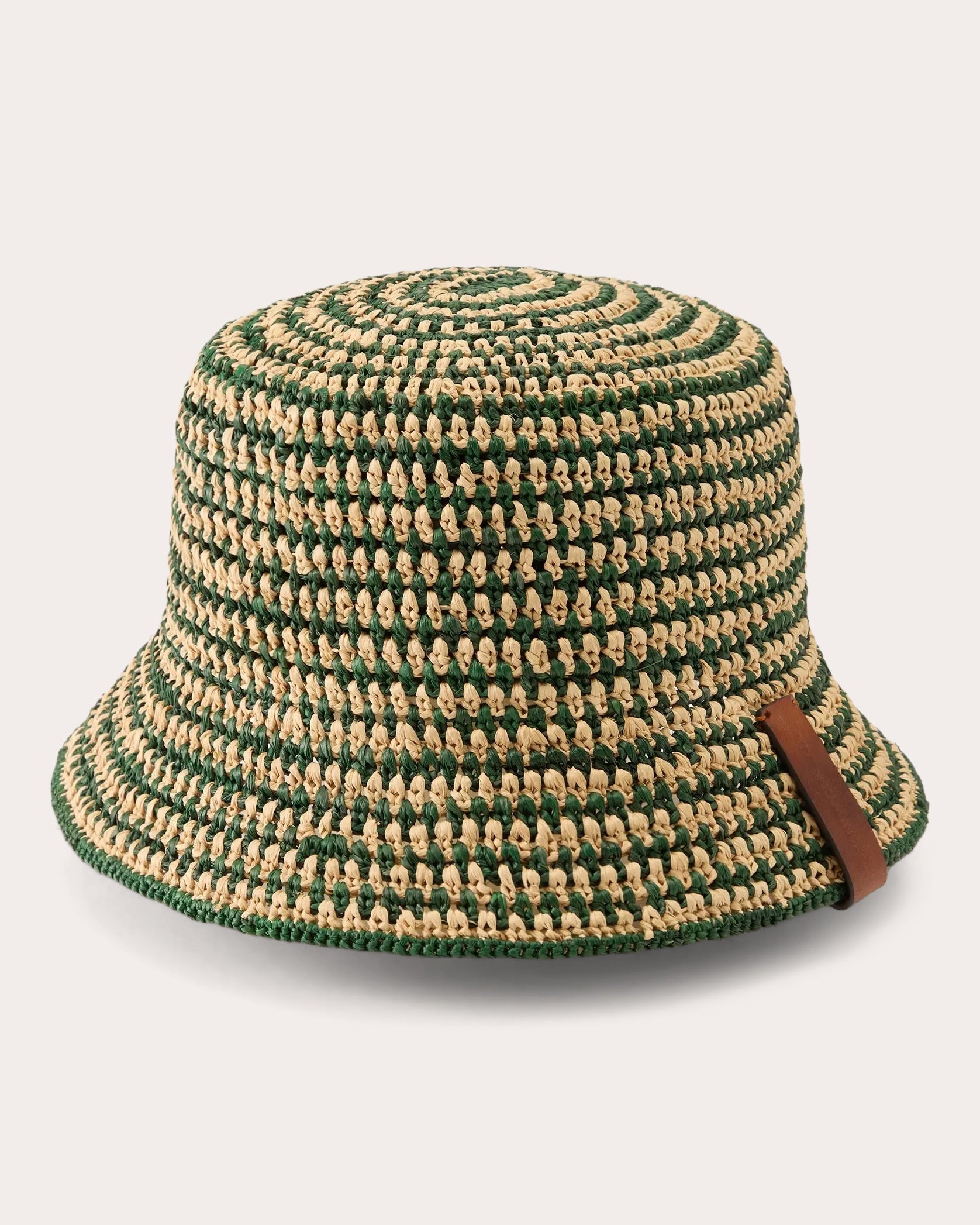 Shashika Crocheted Raffia Bucket Hat | Olivela