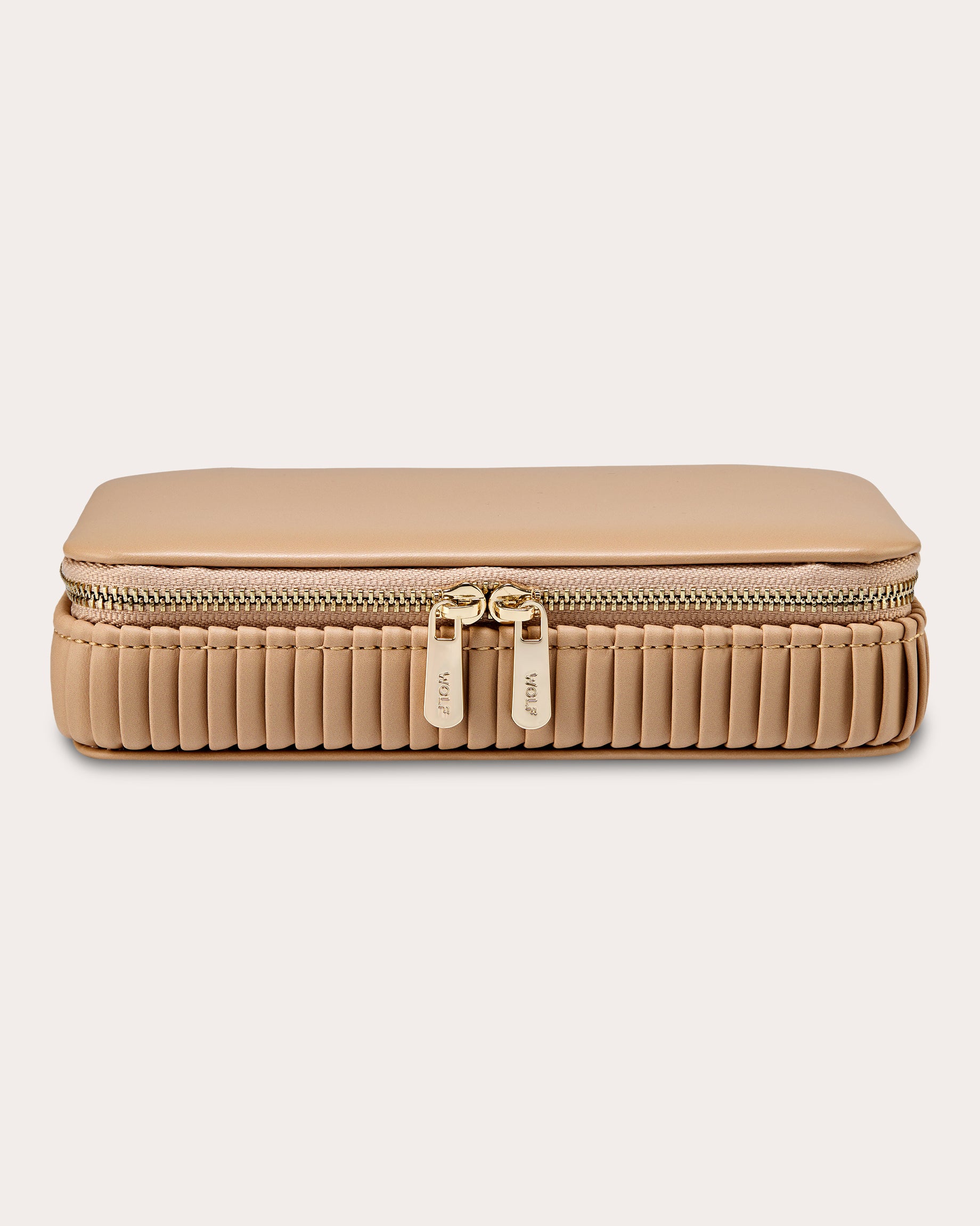 Bella Pleated Zip Jewelry Case | Olivela