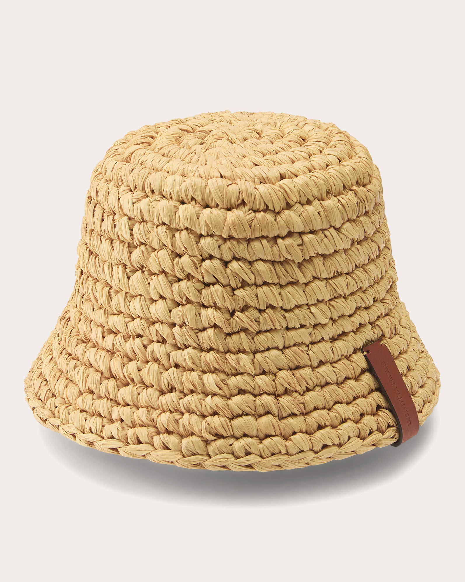 Anya Crocheted Raffia Bucket Hat | Olivela