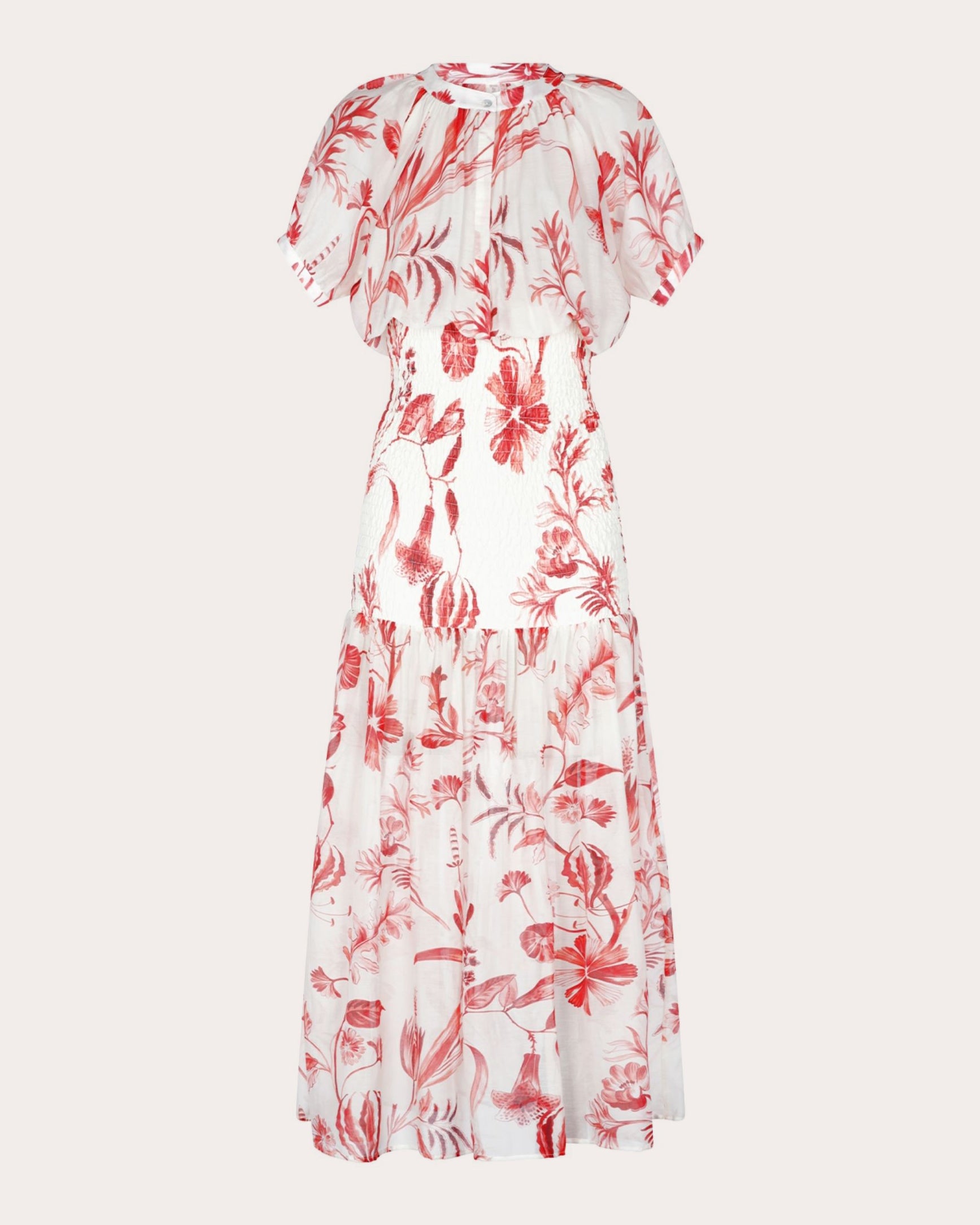 la vie maxi dress Open Back Floral Maxi Dress Blush / Large