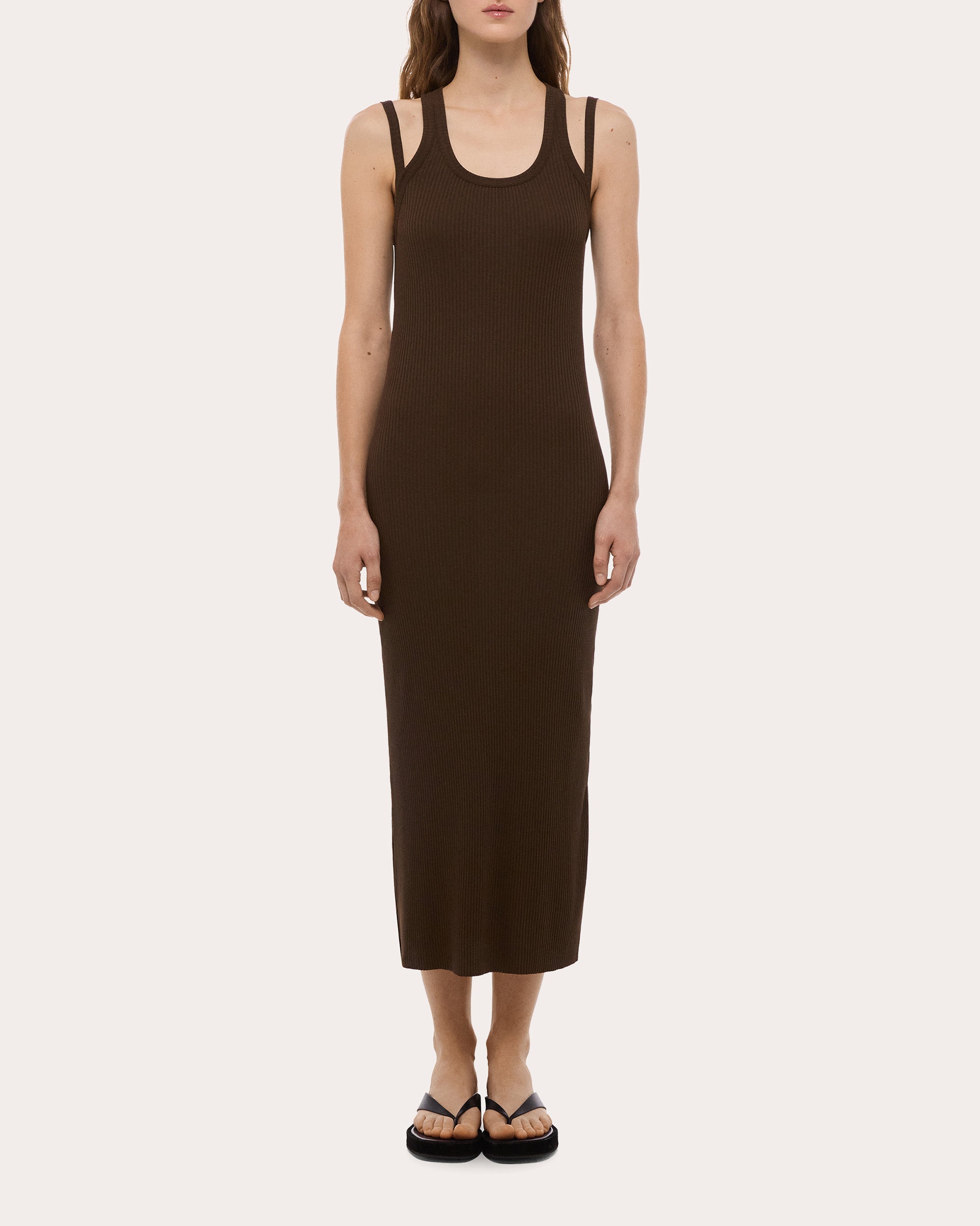 ribbed racerback midi dress Fear of God Soft Rib Racerback Dress