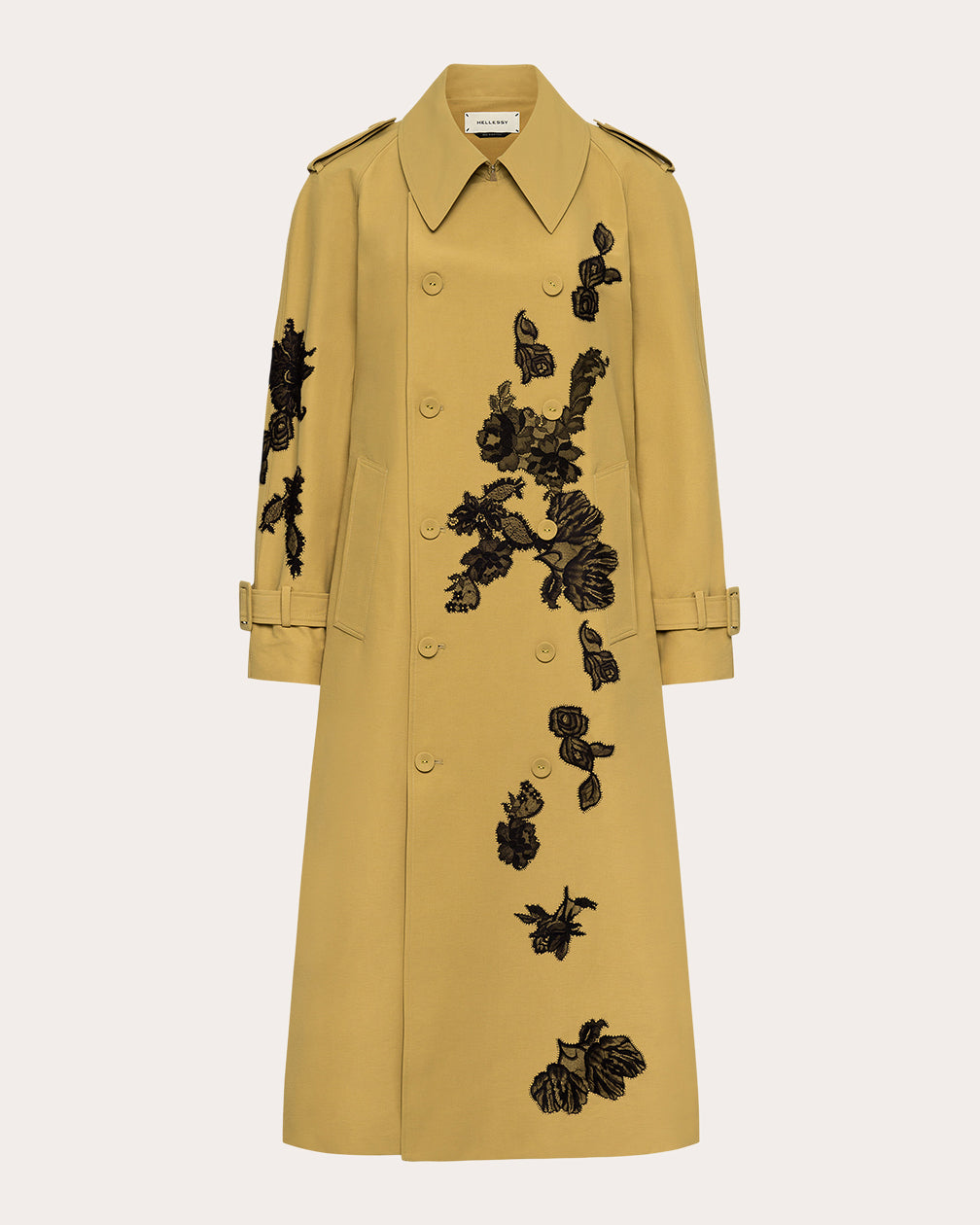 Vaughn Tattoo Lace Trench Coat | Olivela