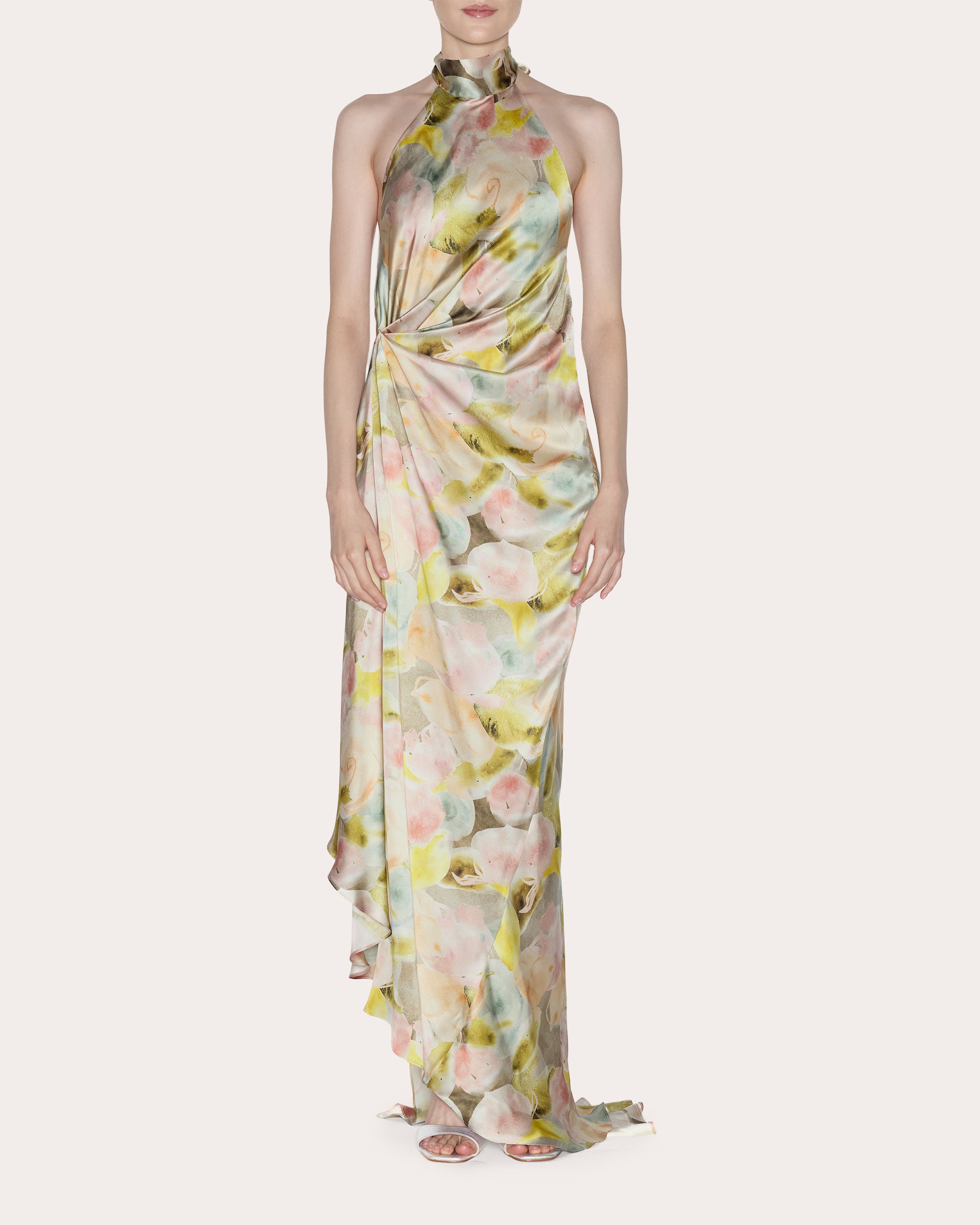ethereal floral maxi dress ethereal floral maxi dress Layla Tulle Maxi Dress Dusty Blue Floral