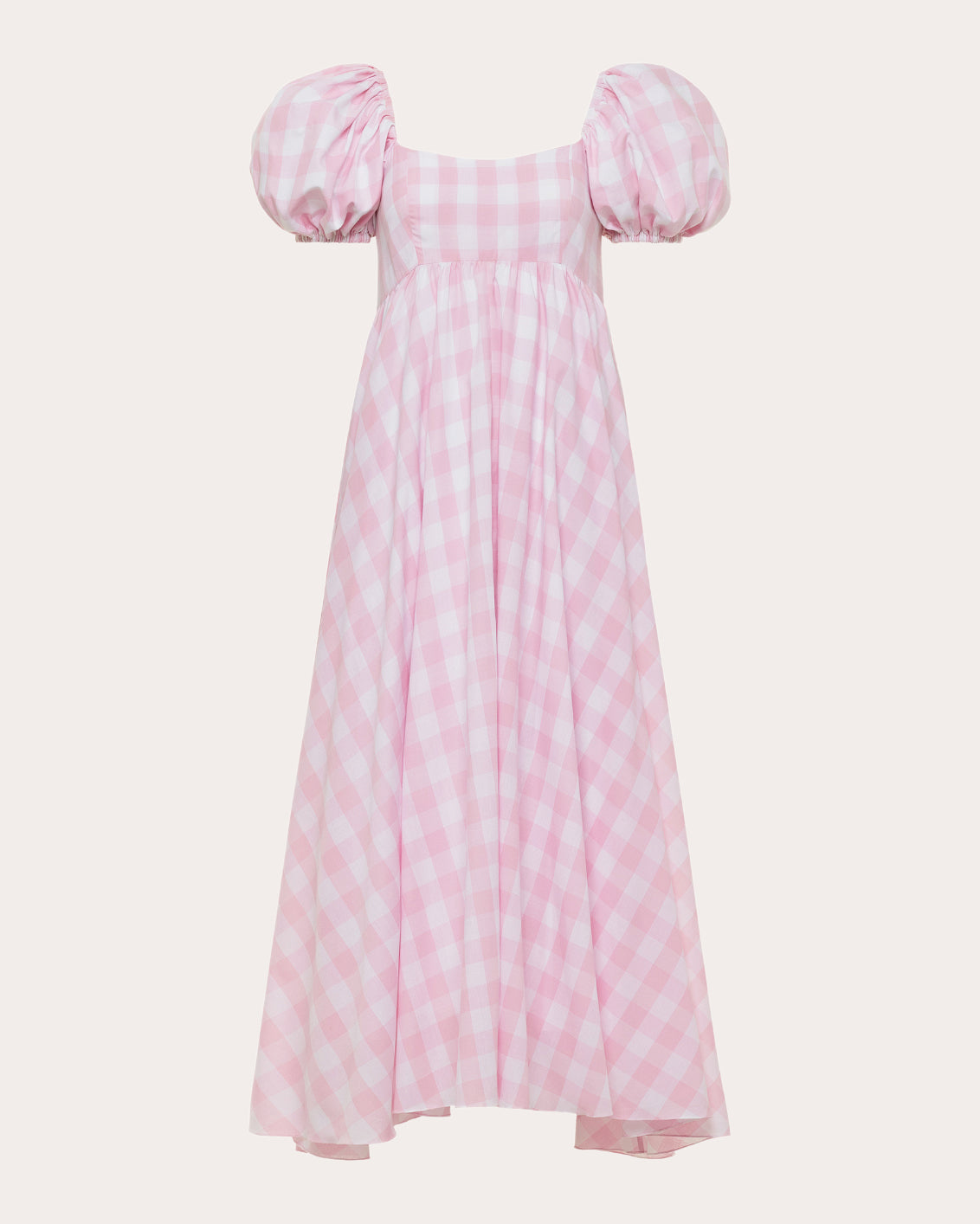knee length dresses for ladies Gingham Open Back Tiered Midi Dress L
