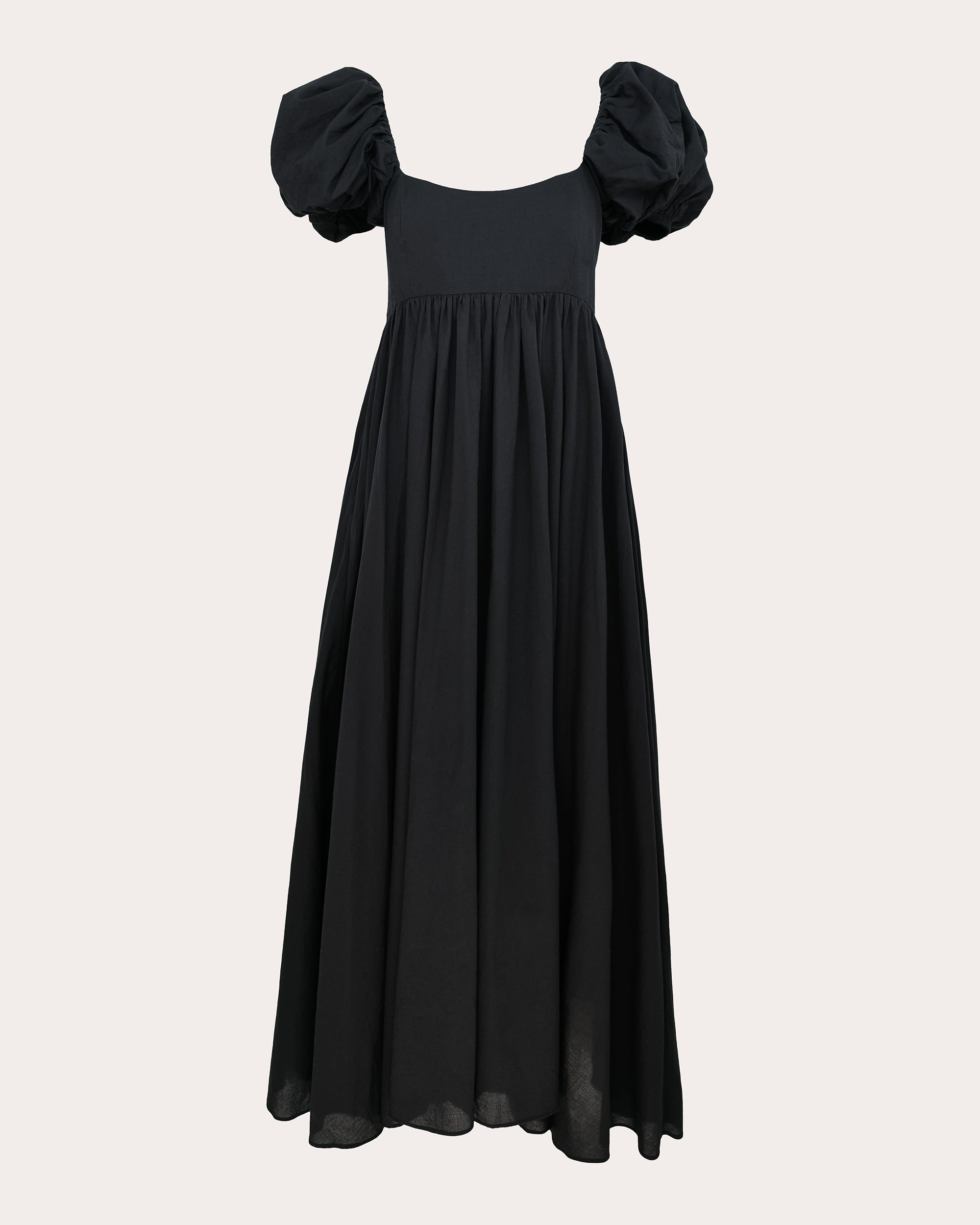 Rory Cotton Voile Midi Dress Black / S