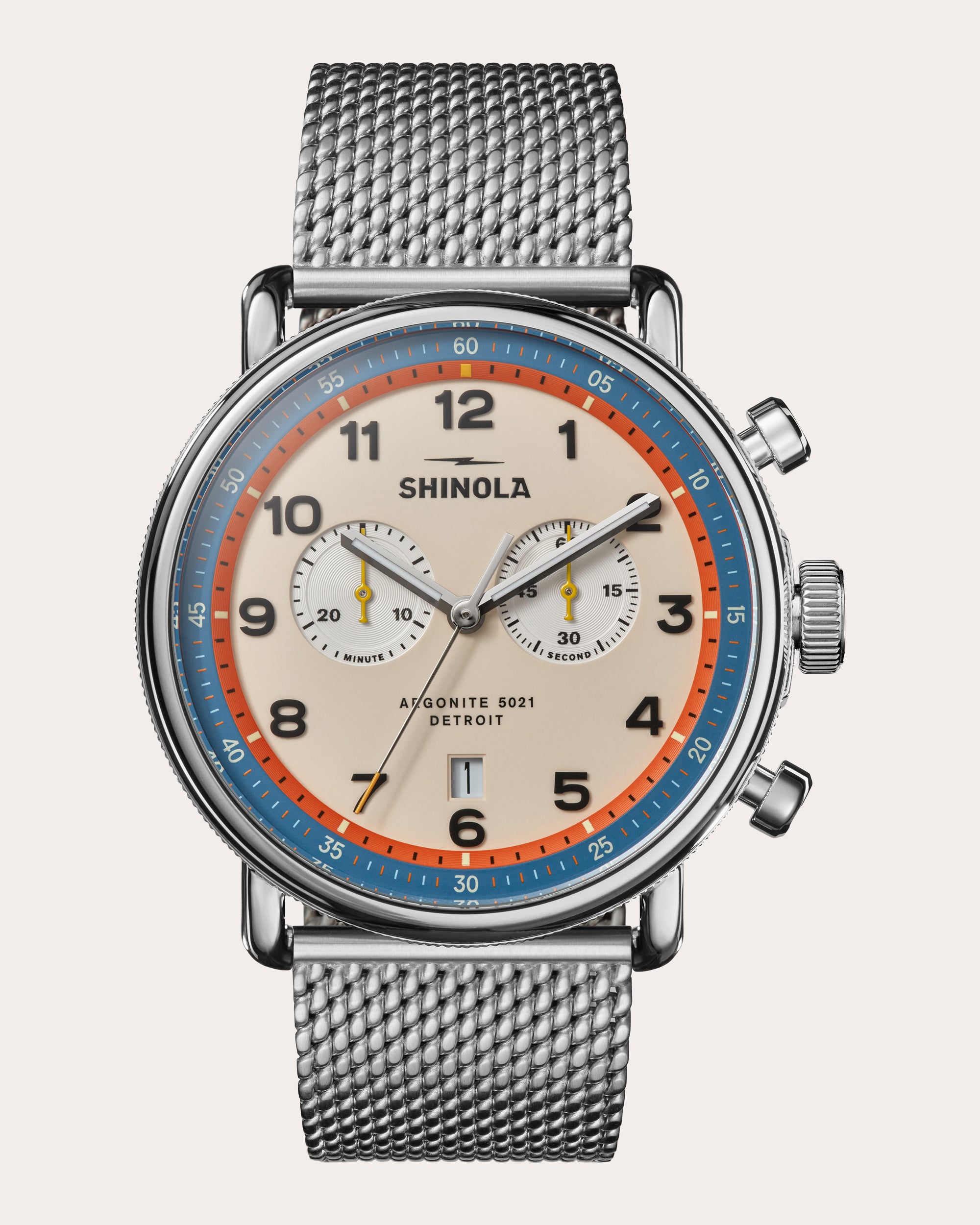 o0.cuvo1223 Men's Canfield C56 43mm Two-Eye Chronograph Watch | Olivela