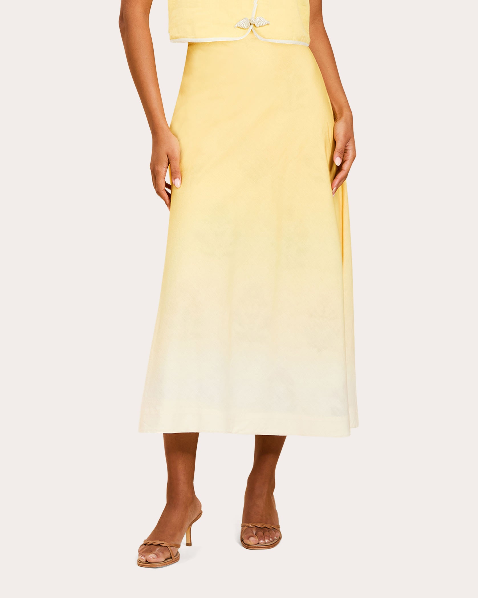 Santiago Reversible Cotton Bias Midi Skirt | Olivela
