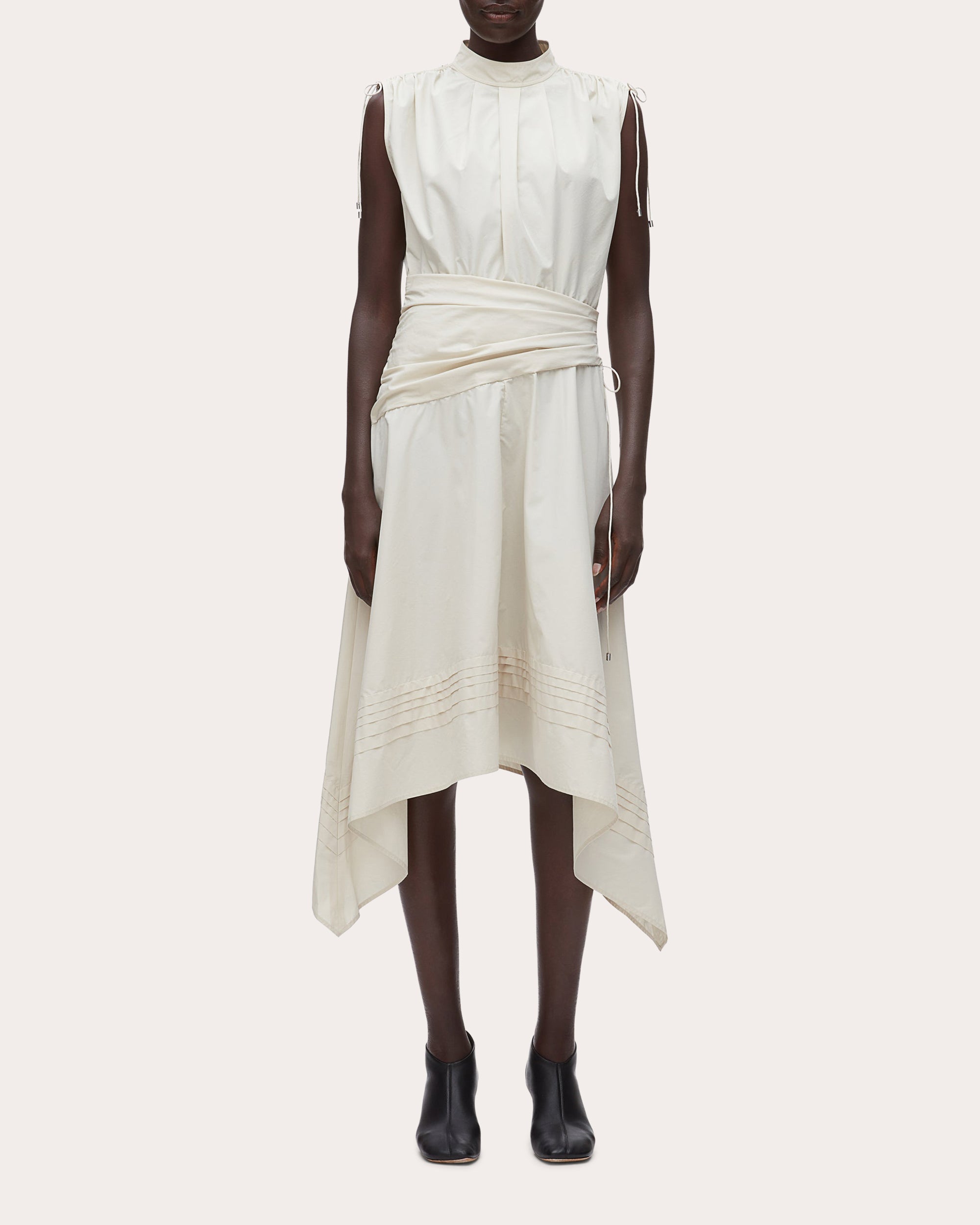 Ruched Handkerchief Dress Stone / 12