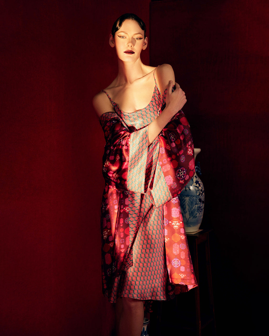 Edo Kumo Silk Slip Dress