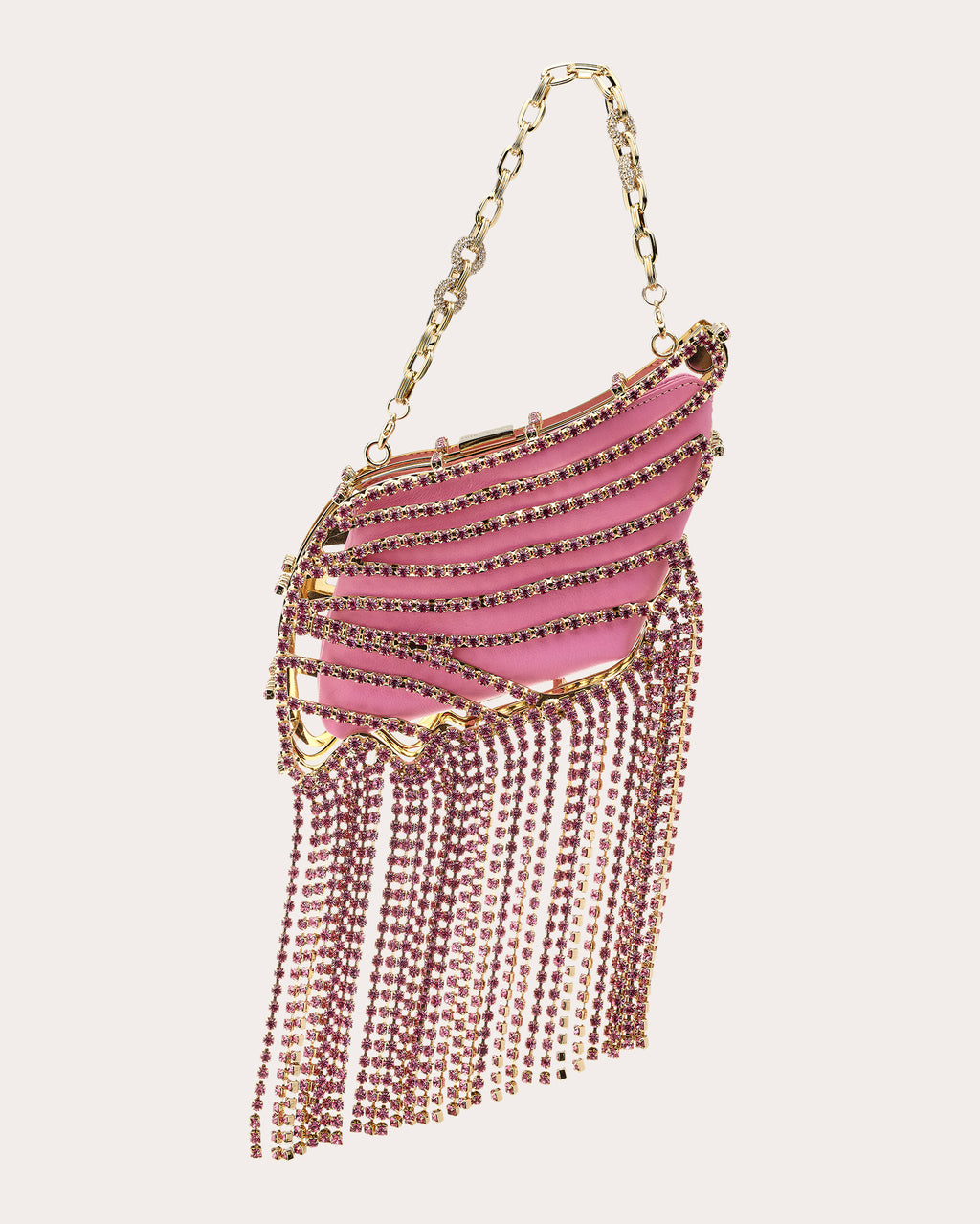 Al Tair Fringed Crystal-Embellished Tote
