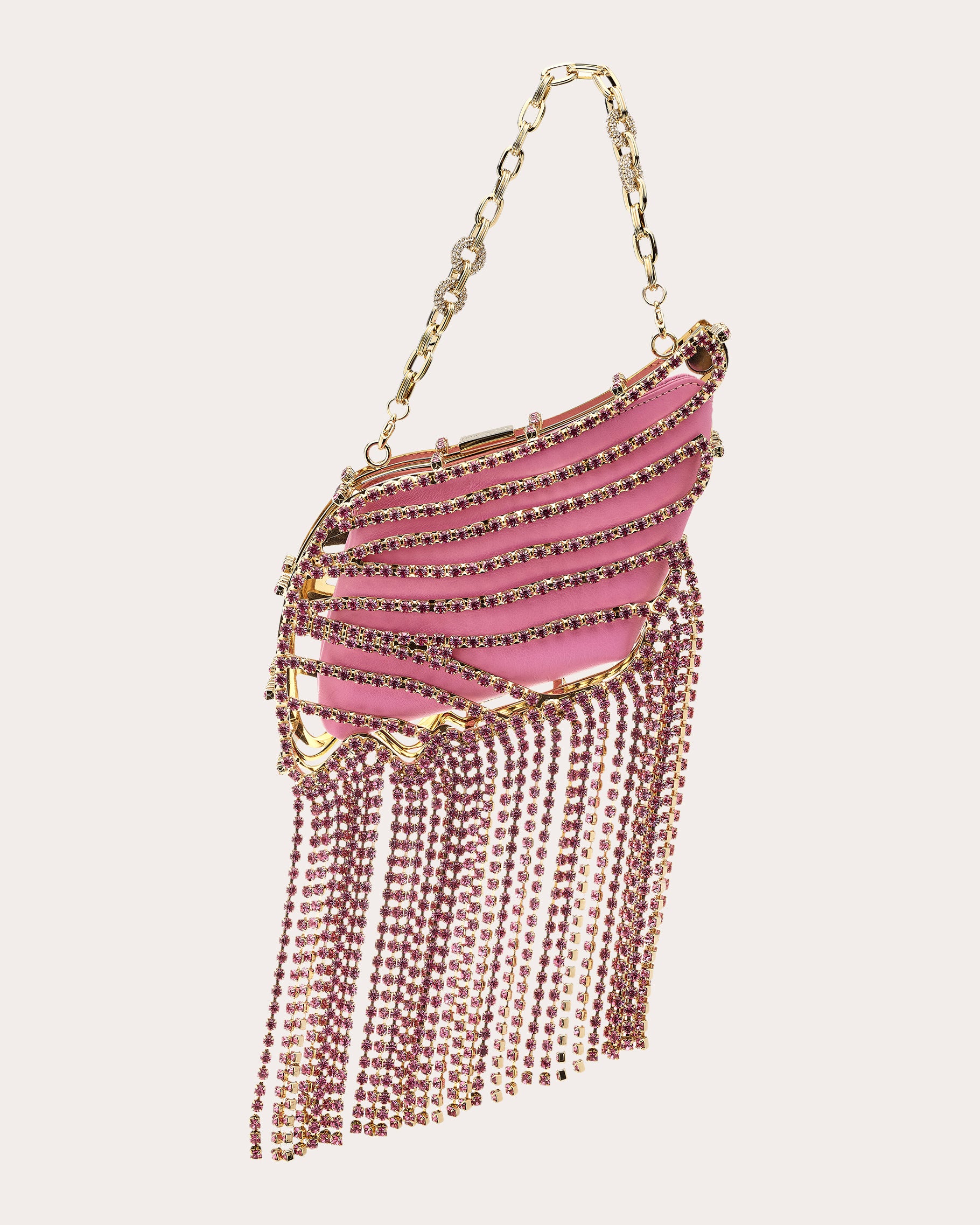 Al Tair Fringed Crystal-Embellished Tote