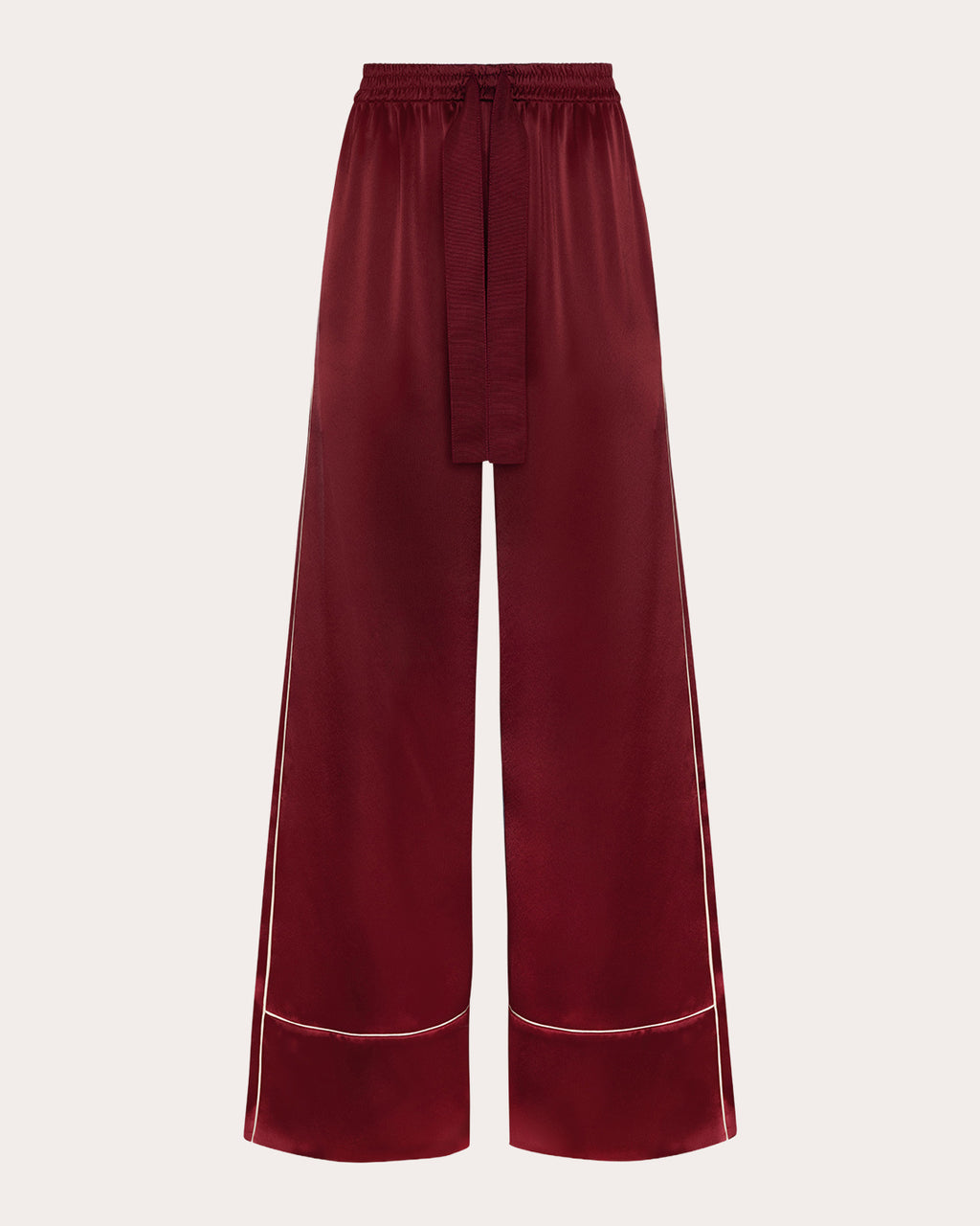 Nael Satin Wide-Leg Trousers
