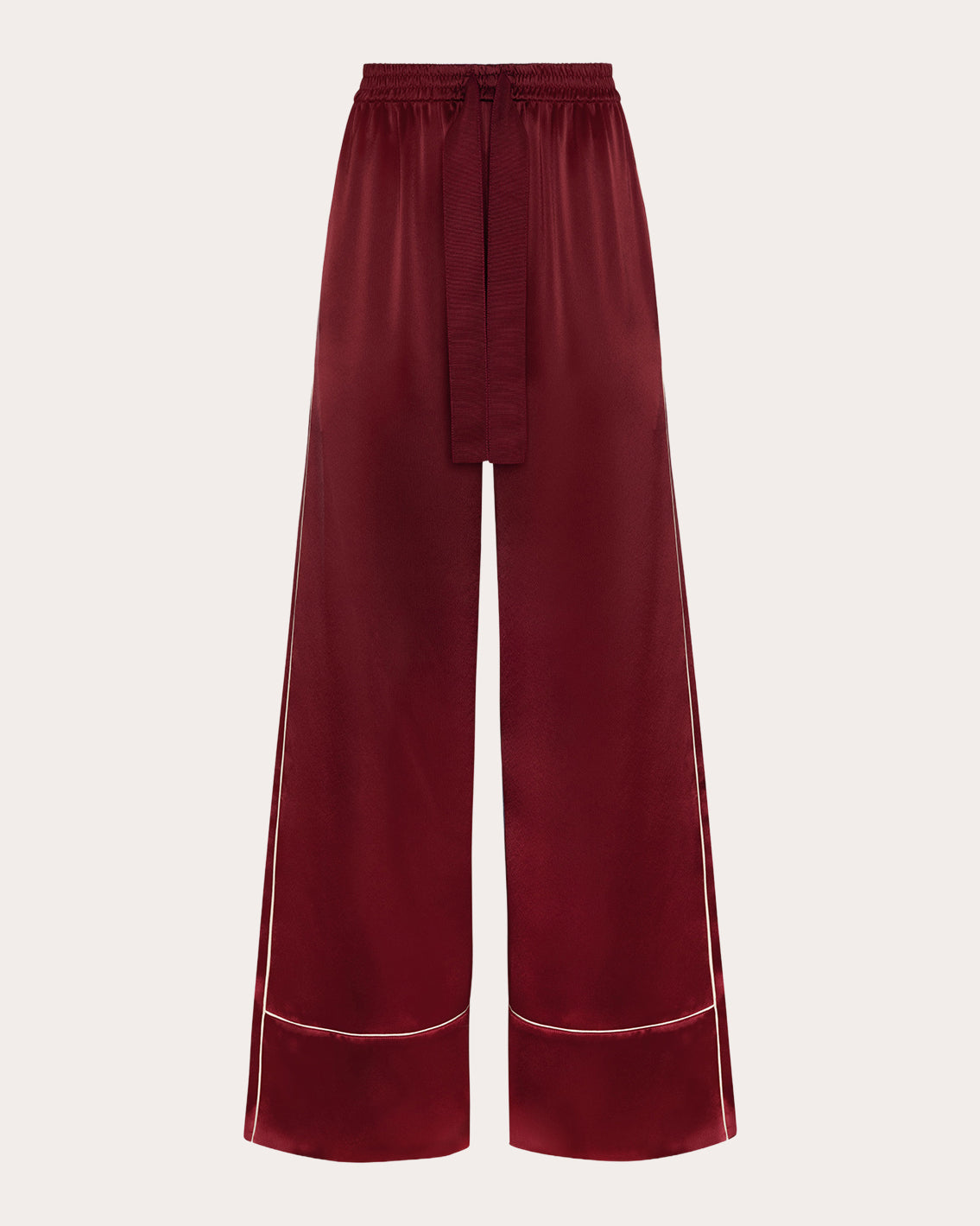 Nael Satin Wide-Leg Trousers