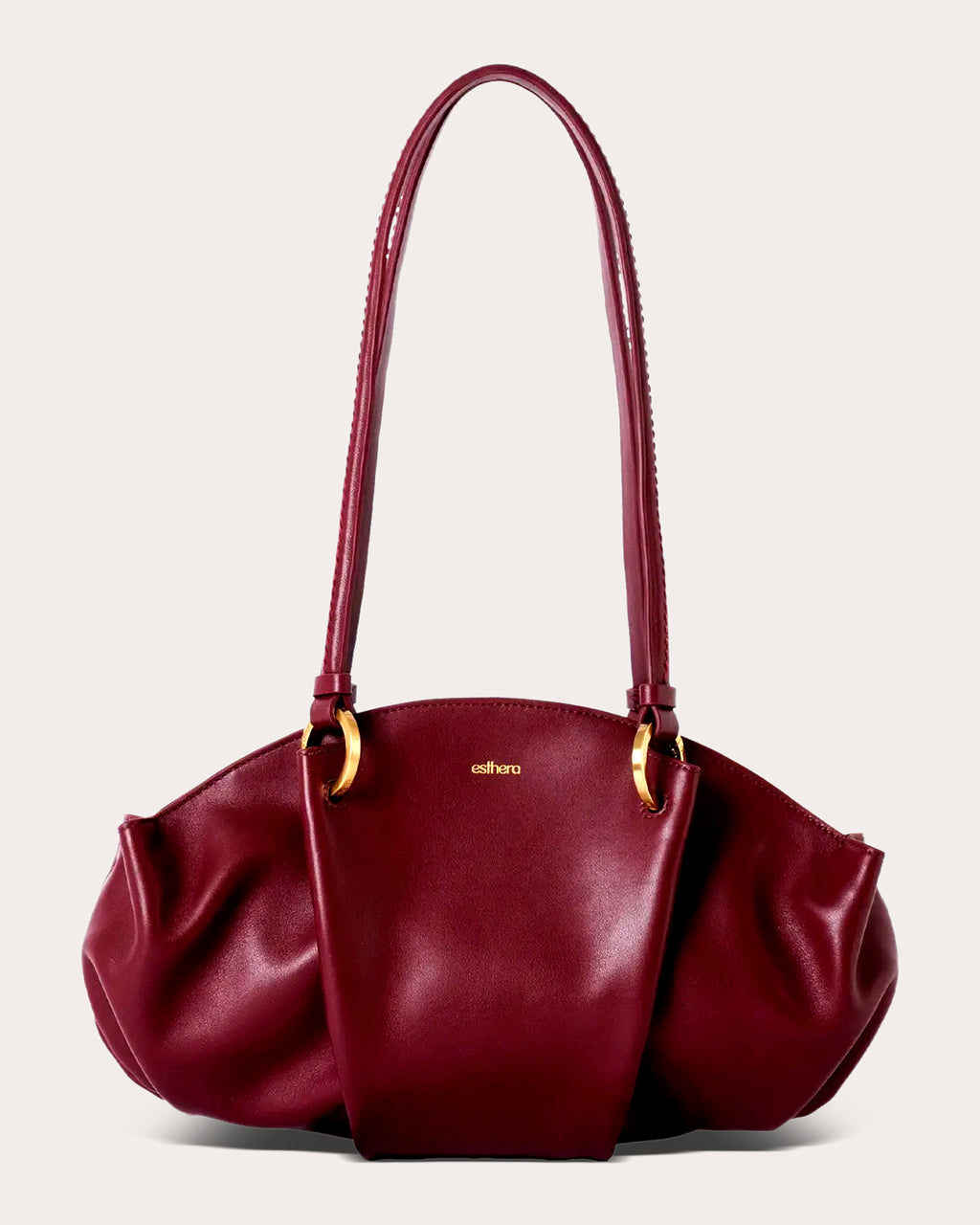 07:07PM Leather Baguette Bag