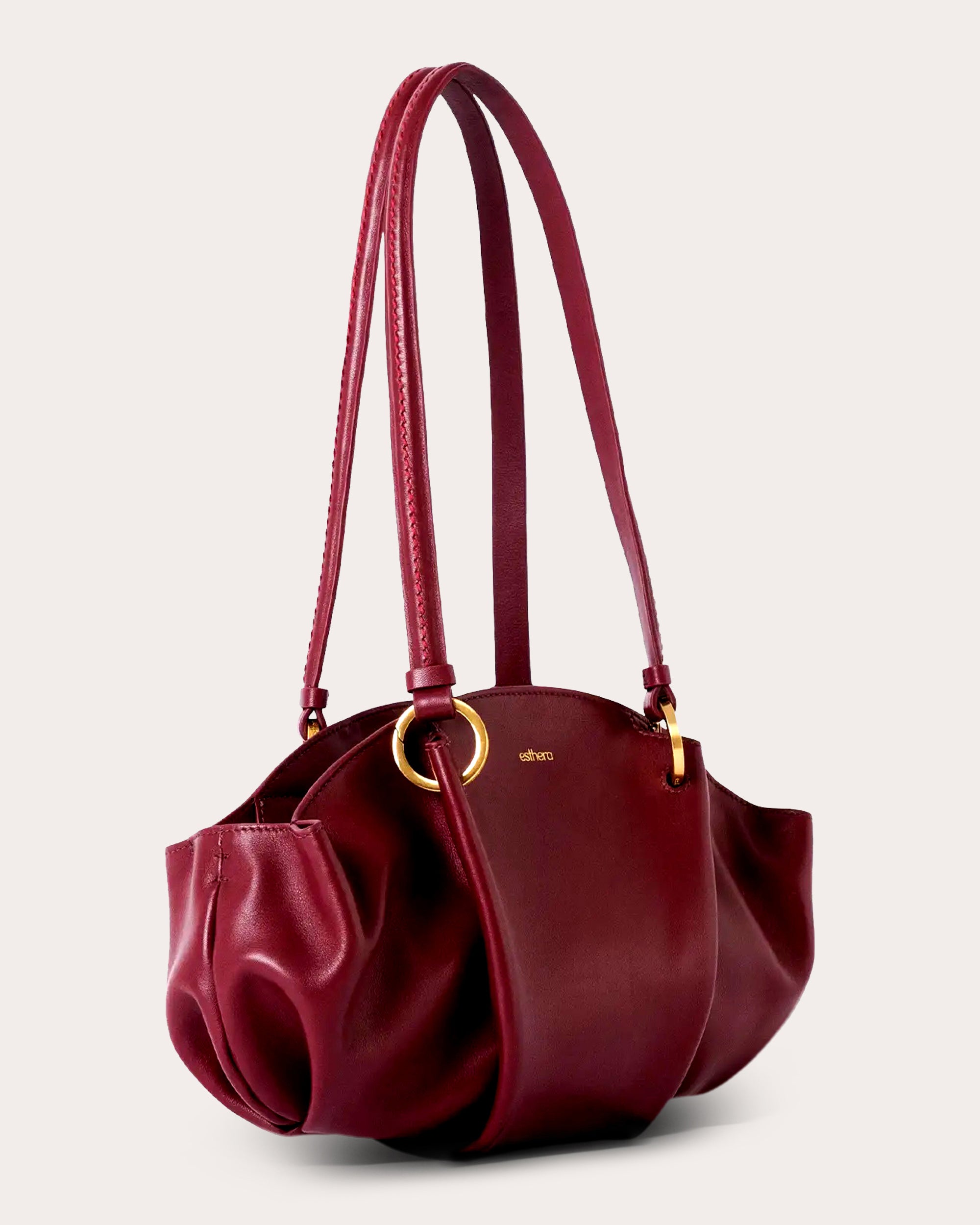 07:07PM Leather Baguette Bag