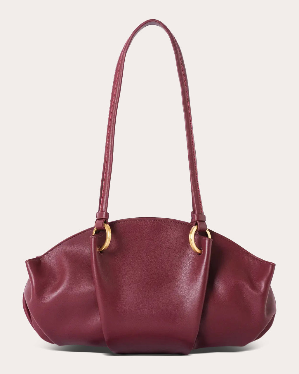 07:07PM Leather Baguette Bag