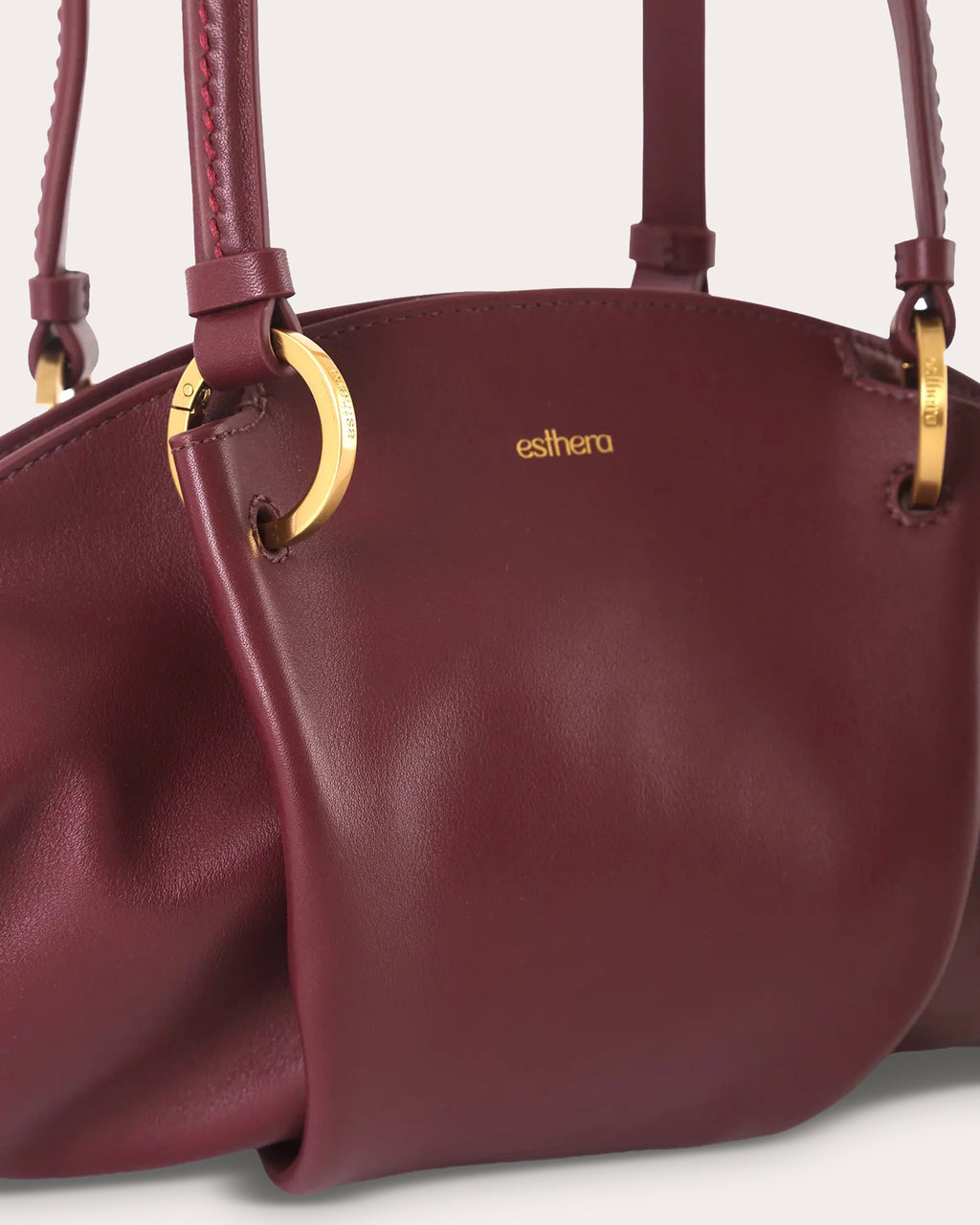 07:07PM Leather Baguette Bag