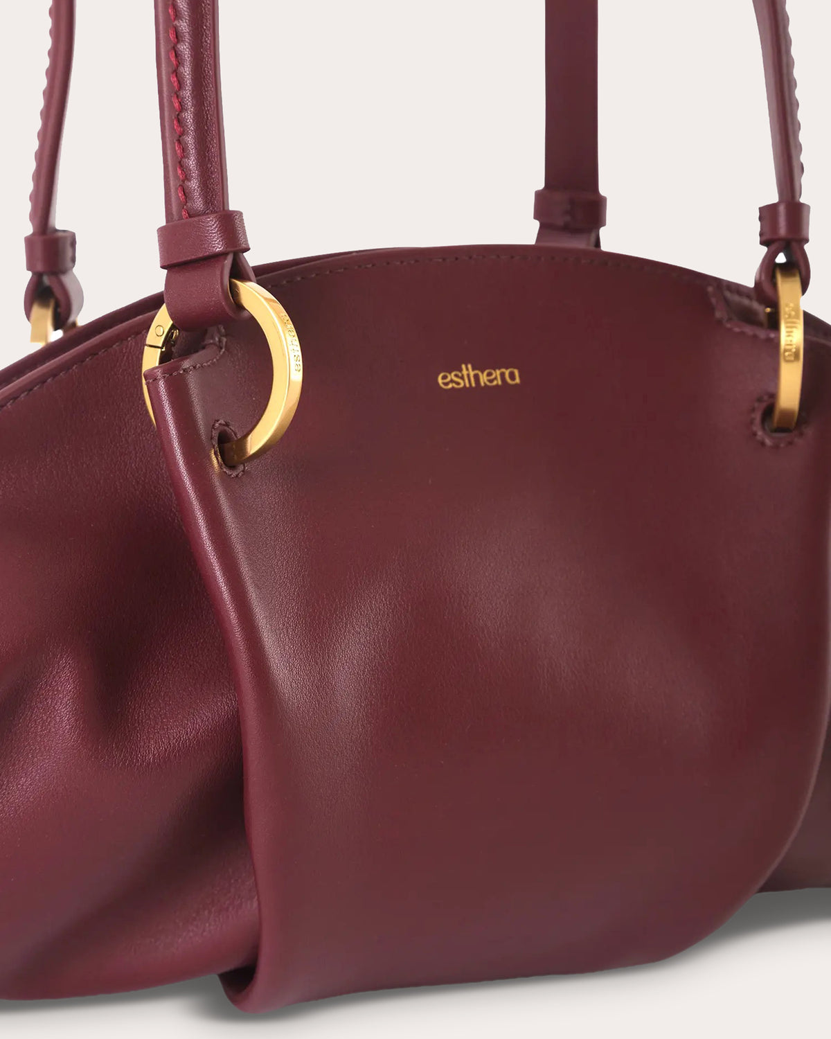 07:07PM Leather Baguette Bag