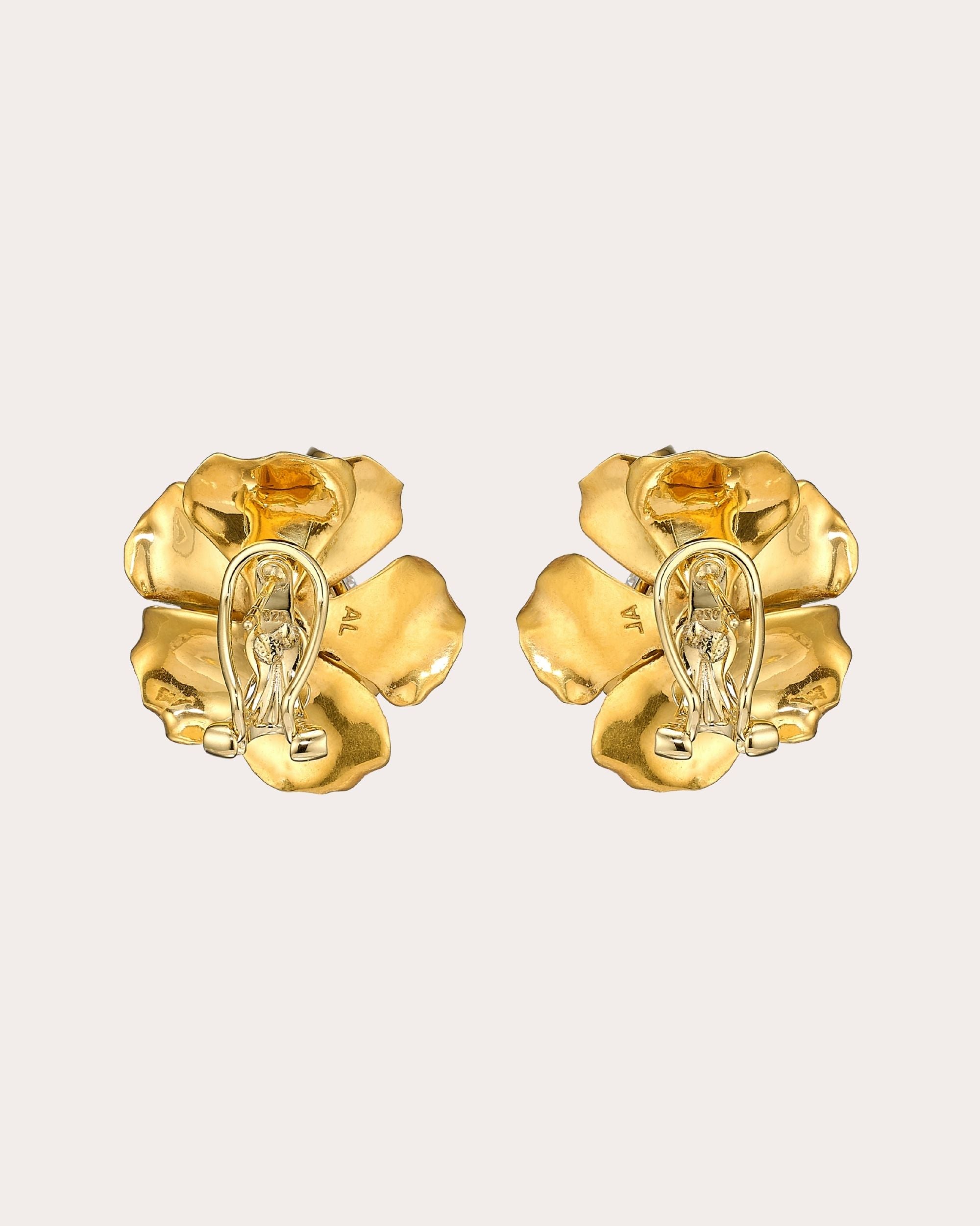 Diamond Reine de Soleil Stud Earrings
