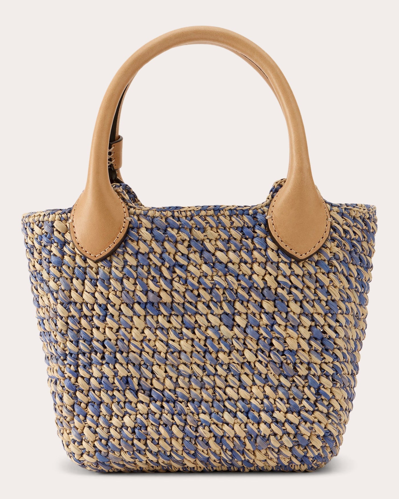 Ampara Crocheted Raffia Mini Tote | Olivela