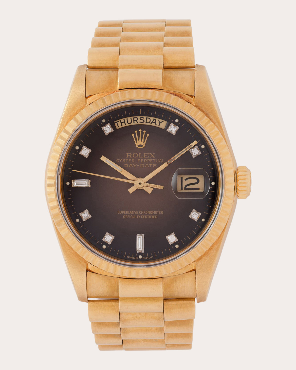 Vintage Rolex Model 18038 Day-Date President Watch