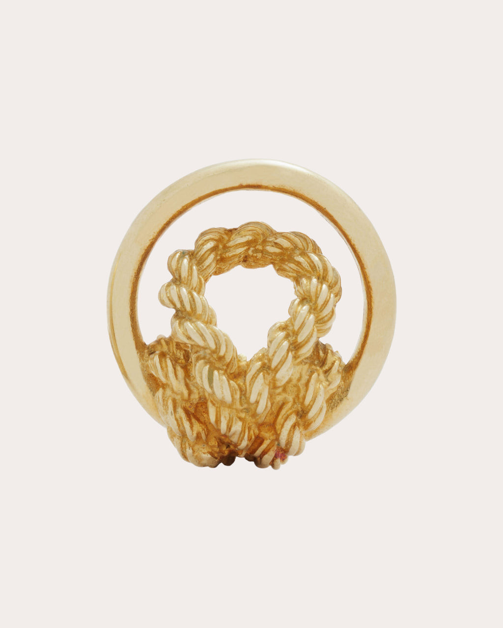 Vintage Hermès 18k Gold Rope Clip-On Earrings