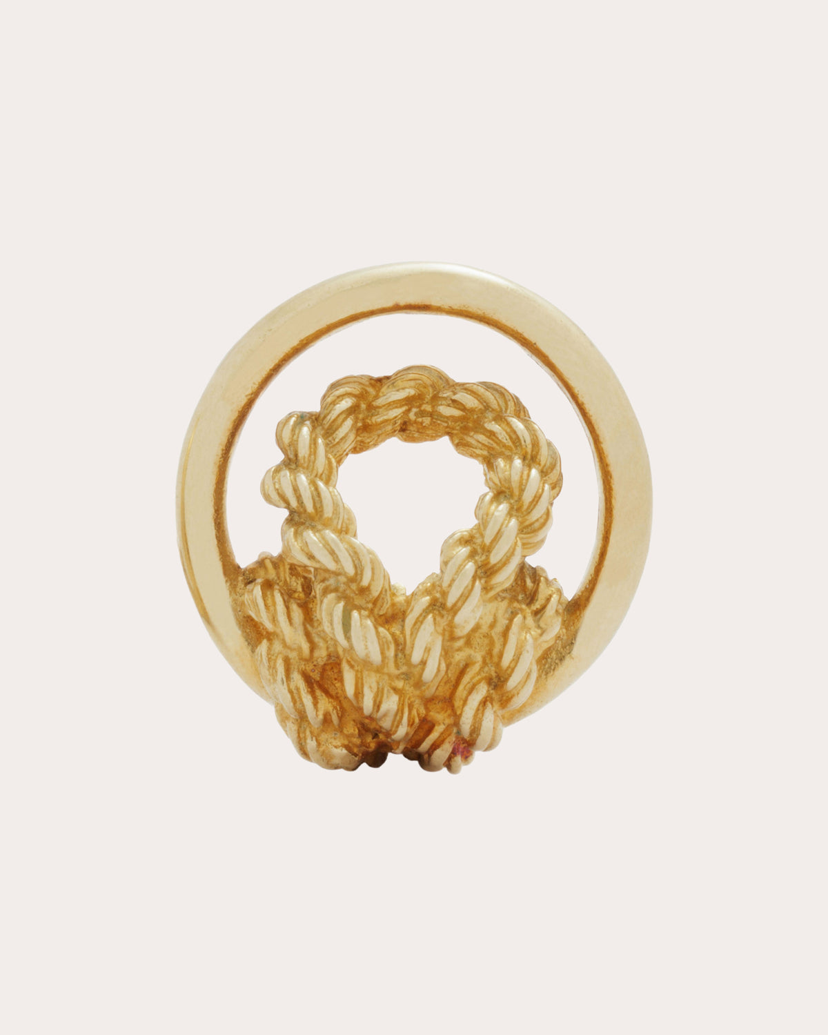 Vintage Hermès 18k Gold Rope Clip-On Earrings