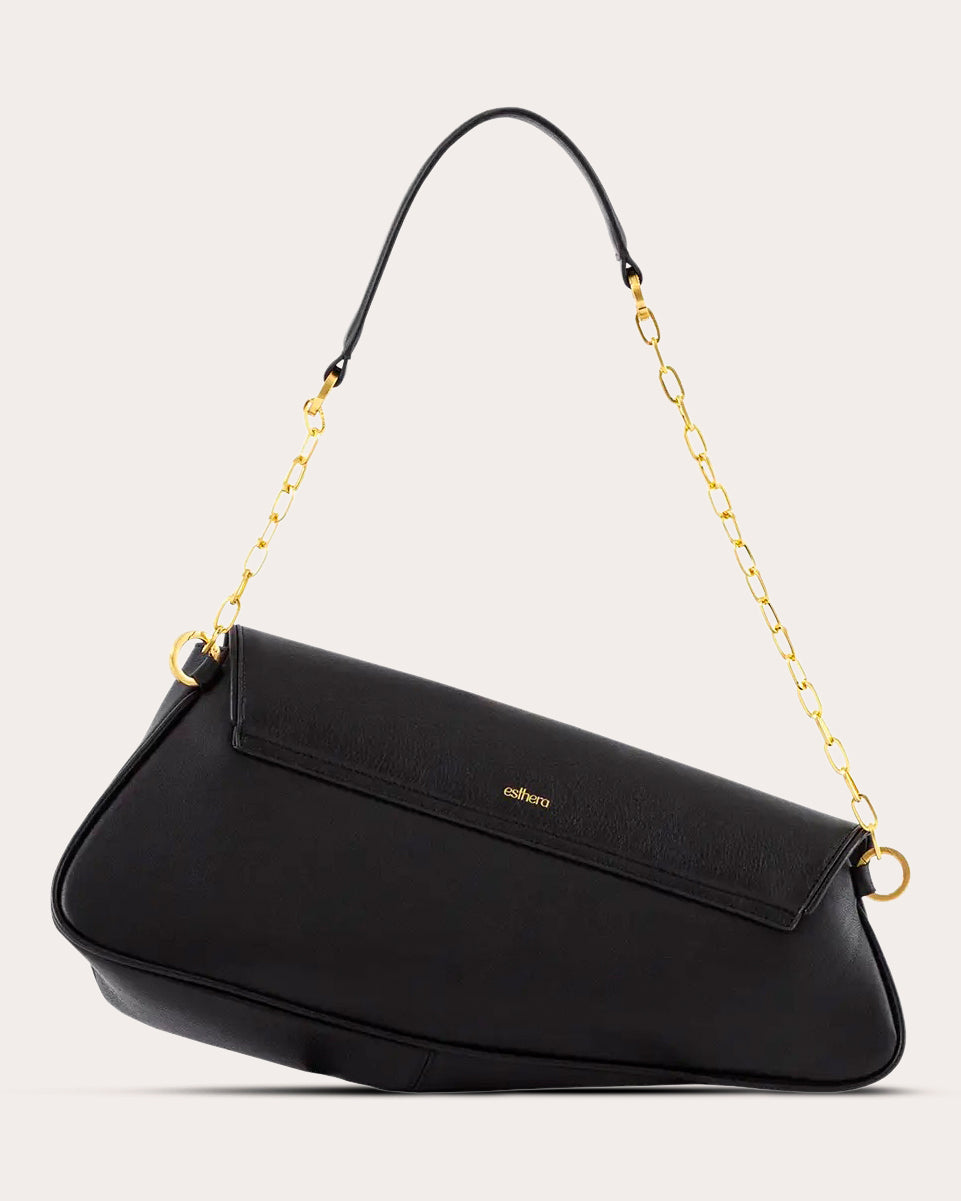 11PM Asymmetric Leather Shoulder Bag