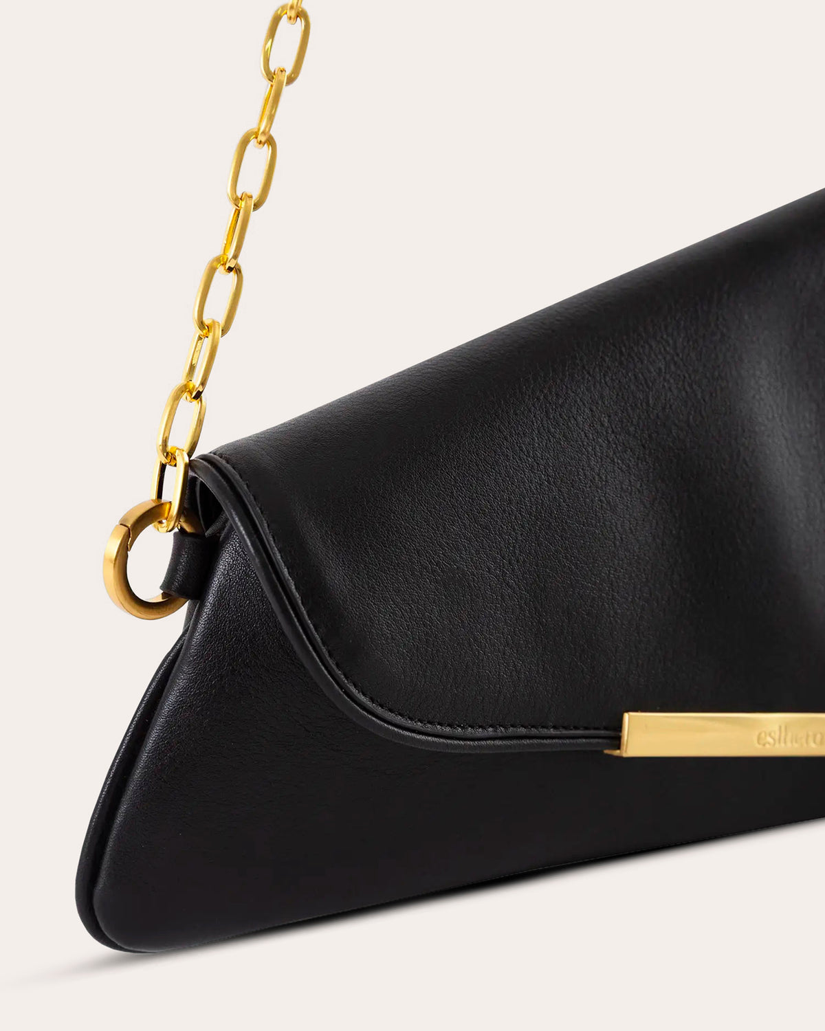 11PM Asymmetric Leather Shoulder Bag