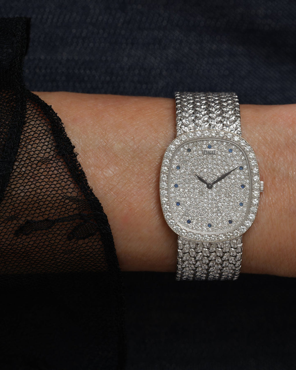 Vintage Piaget Sapphire & Diamond Tradition Watch