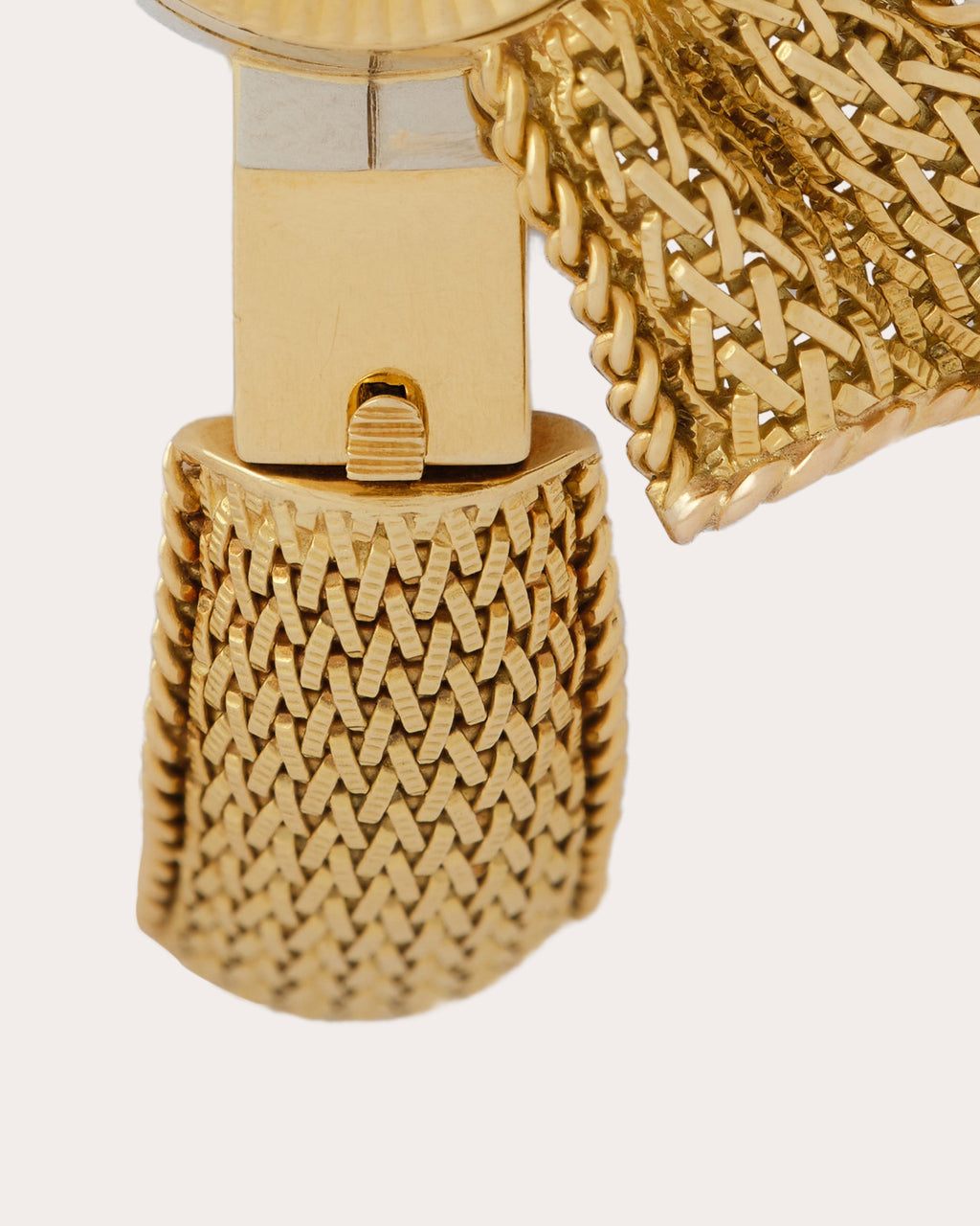 Vintage Omega Mesh Ribbon Bangle Watch