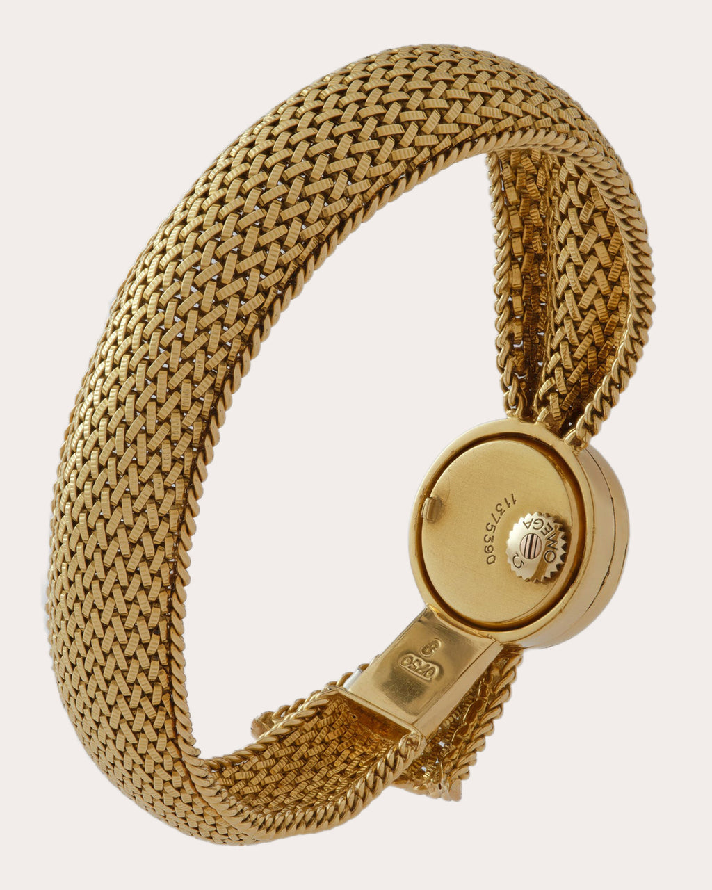 Vintage Omega Mesh Ribbon Bangle Watch