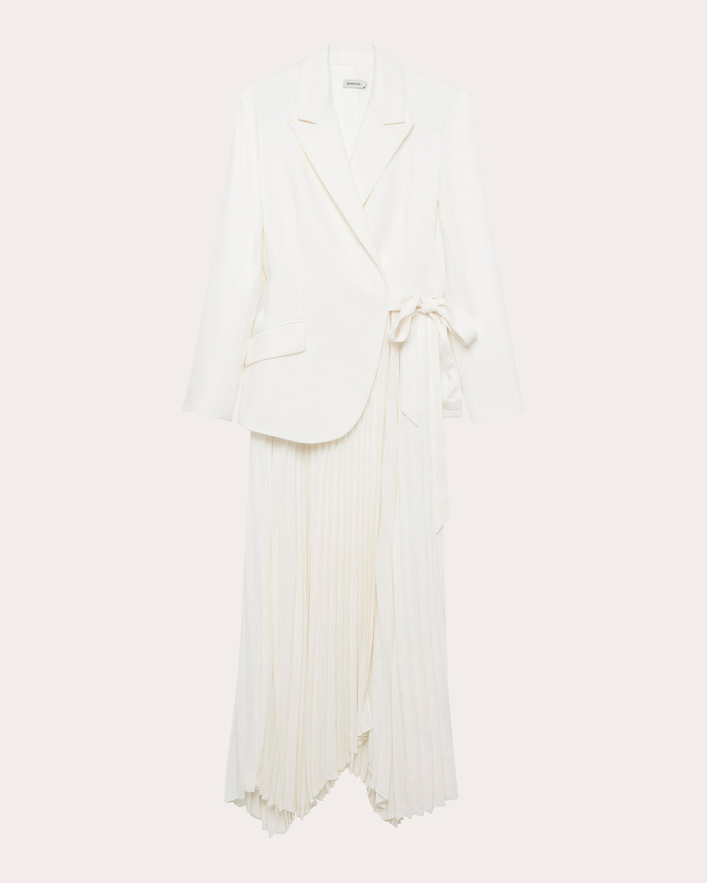 Ambretta Ambretta Pleated Crepe Combo Midi Dress | Olivela
