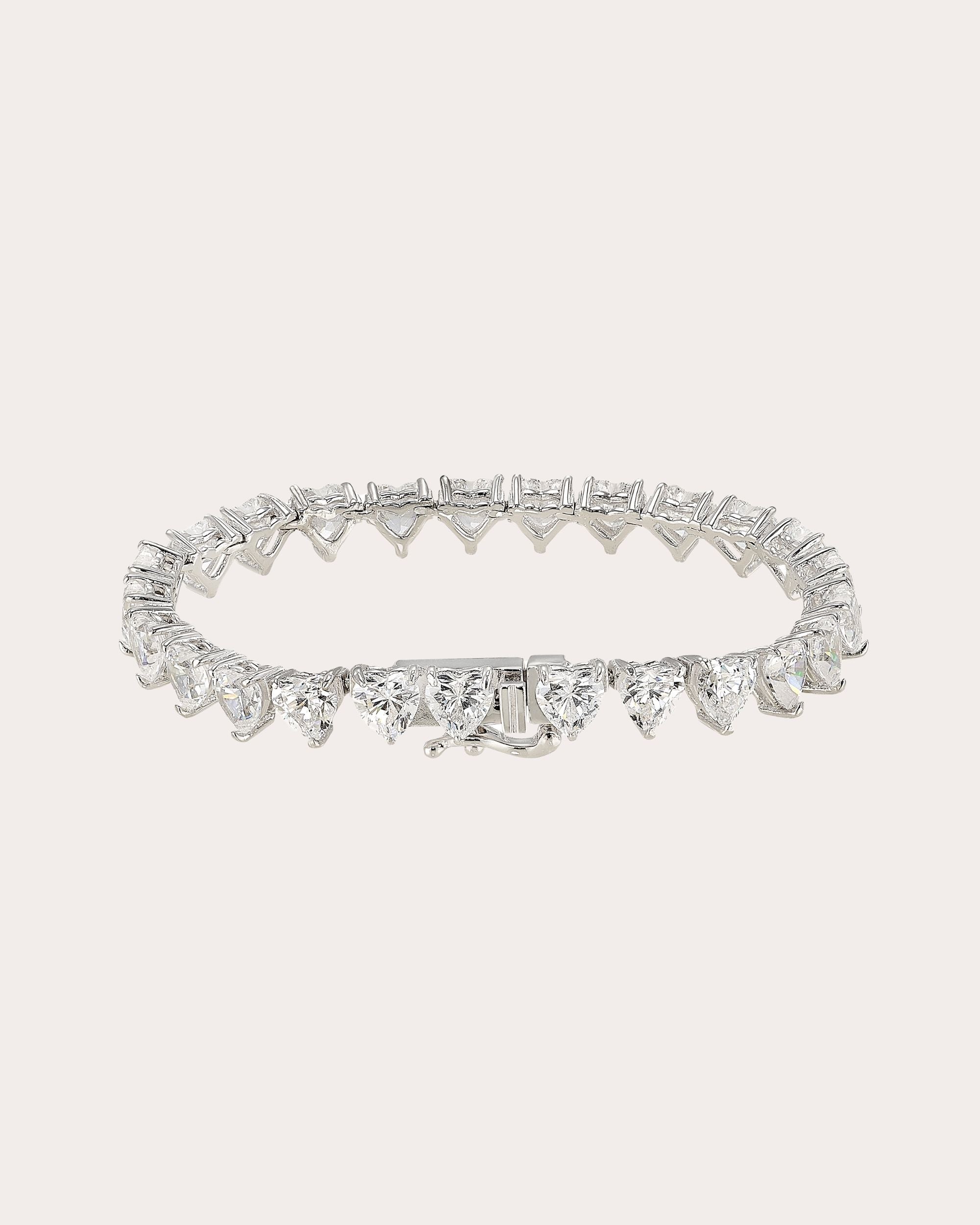 Diamond Eternity Heart Bracelet