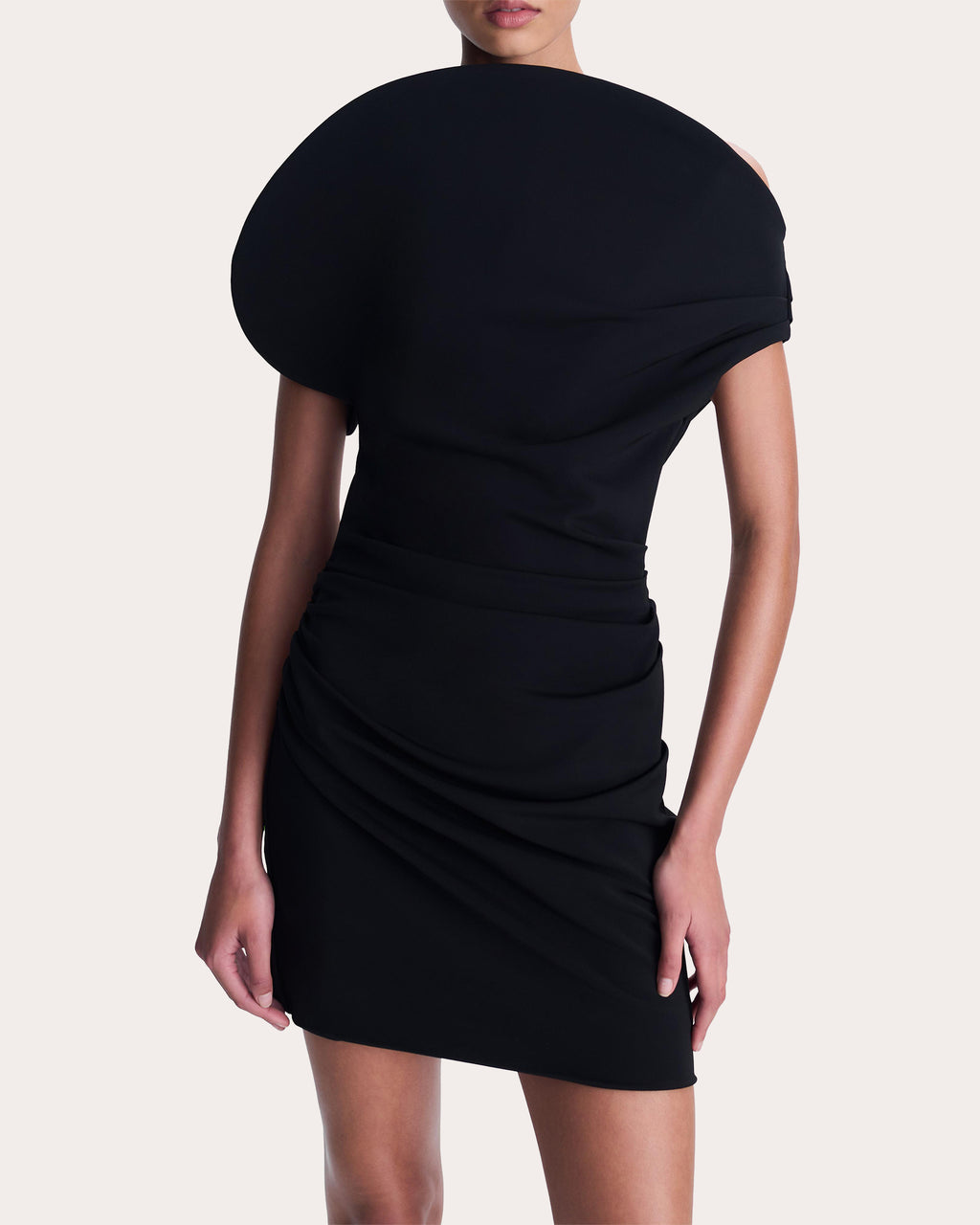 Stefi Gathered Ponte Mini Dress