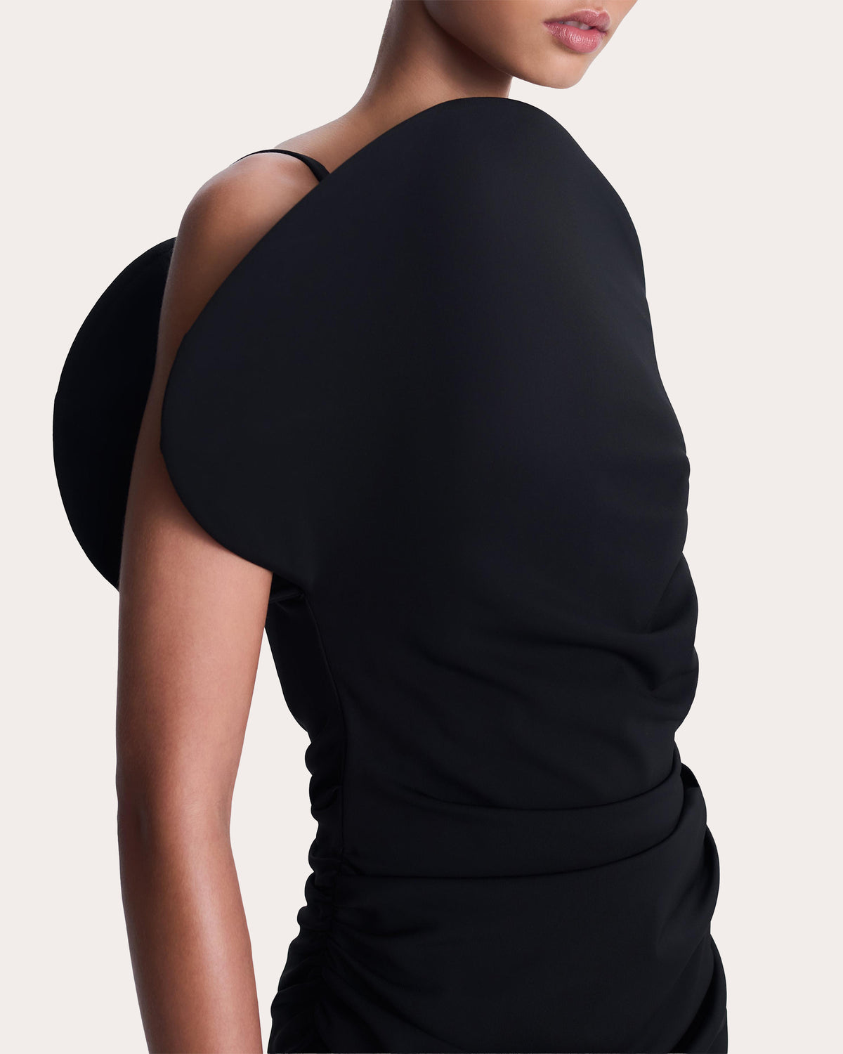 Stefi Gathered Ponte Mini Dress