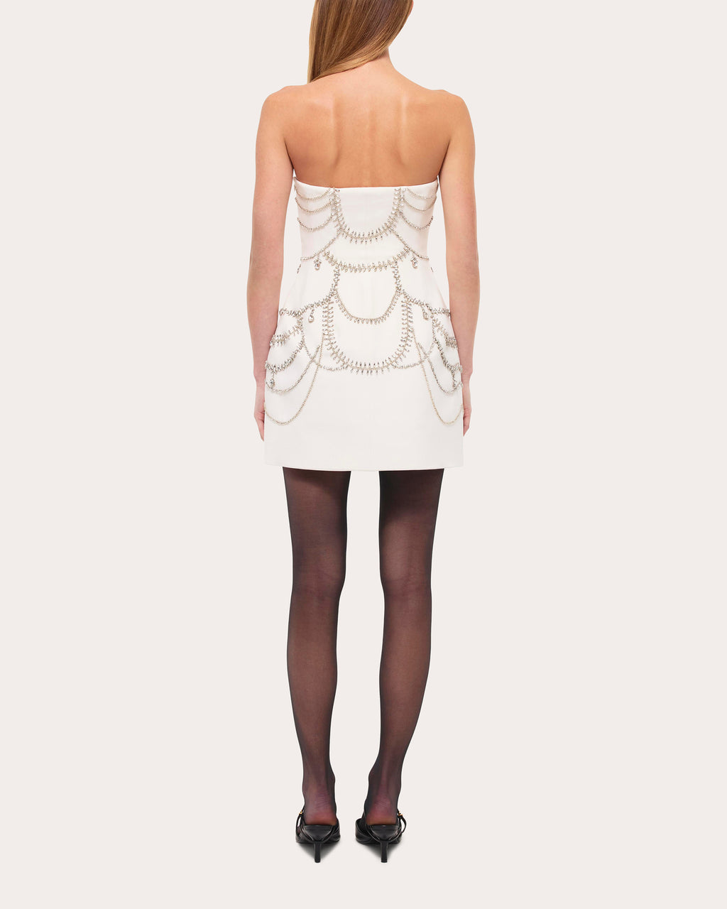 Arta Crystal-Embellished Cady Mini Dress