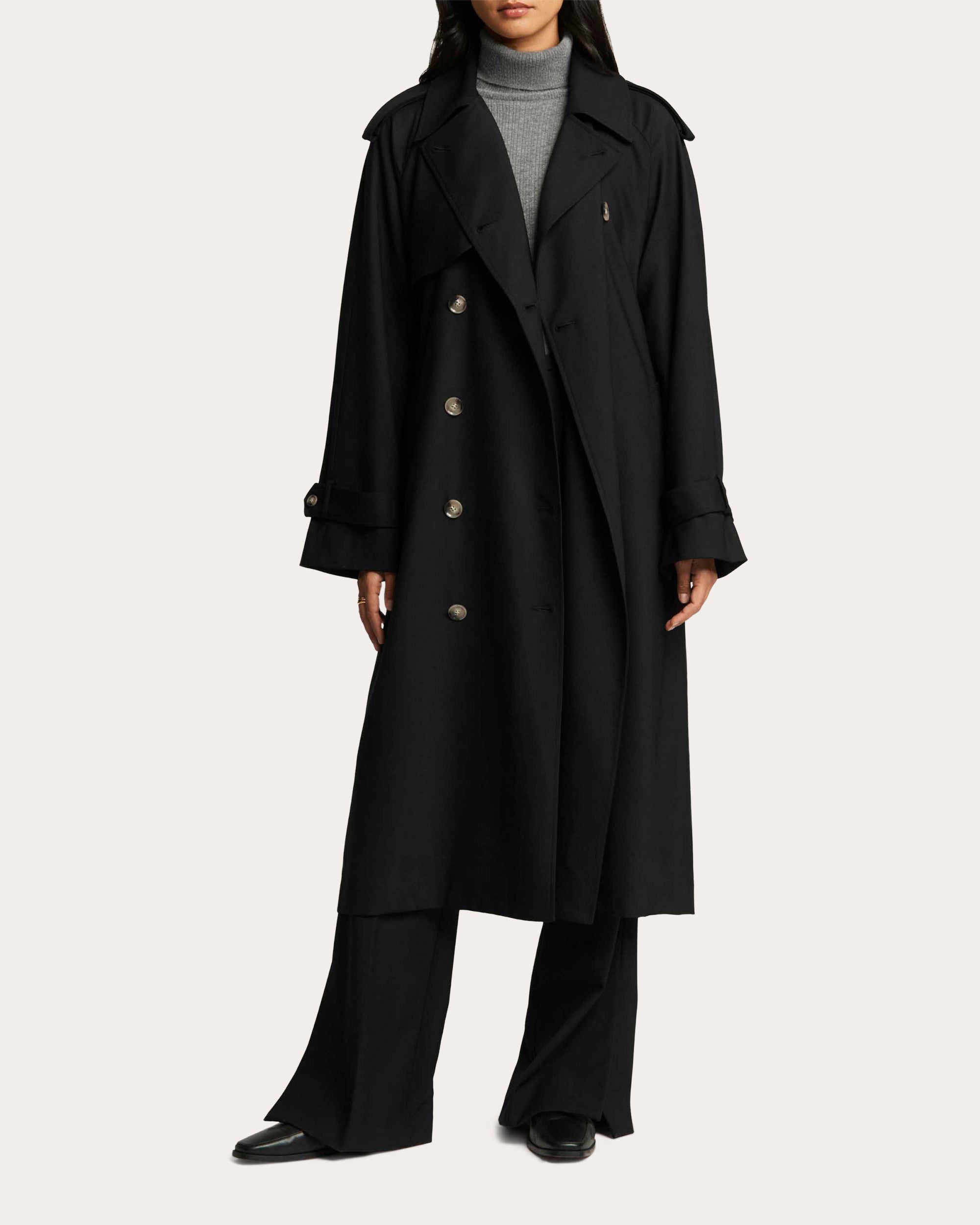 Seasonless Wool Classic Trench Coat