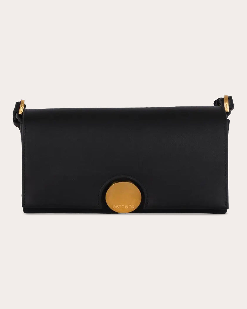 12AM Leather Baguette Bag