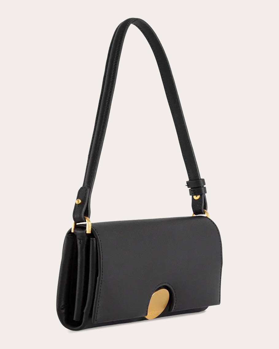 12AM Leather Baguette Bag