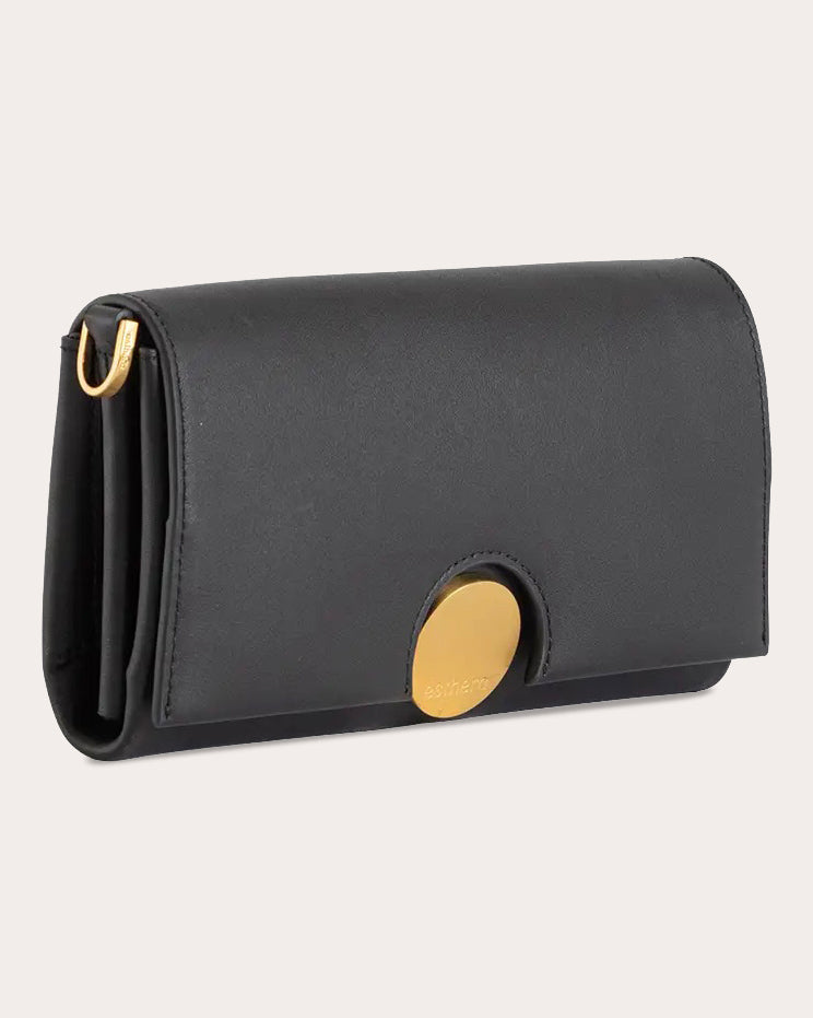 12AM Leather Baguette Bag
