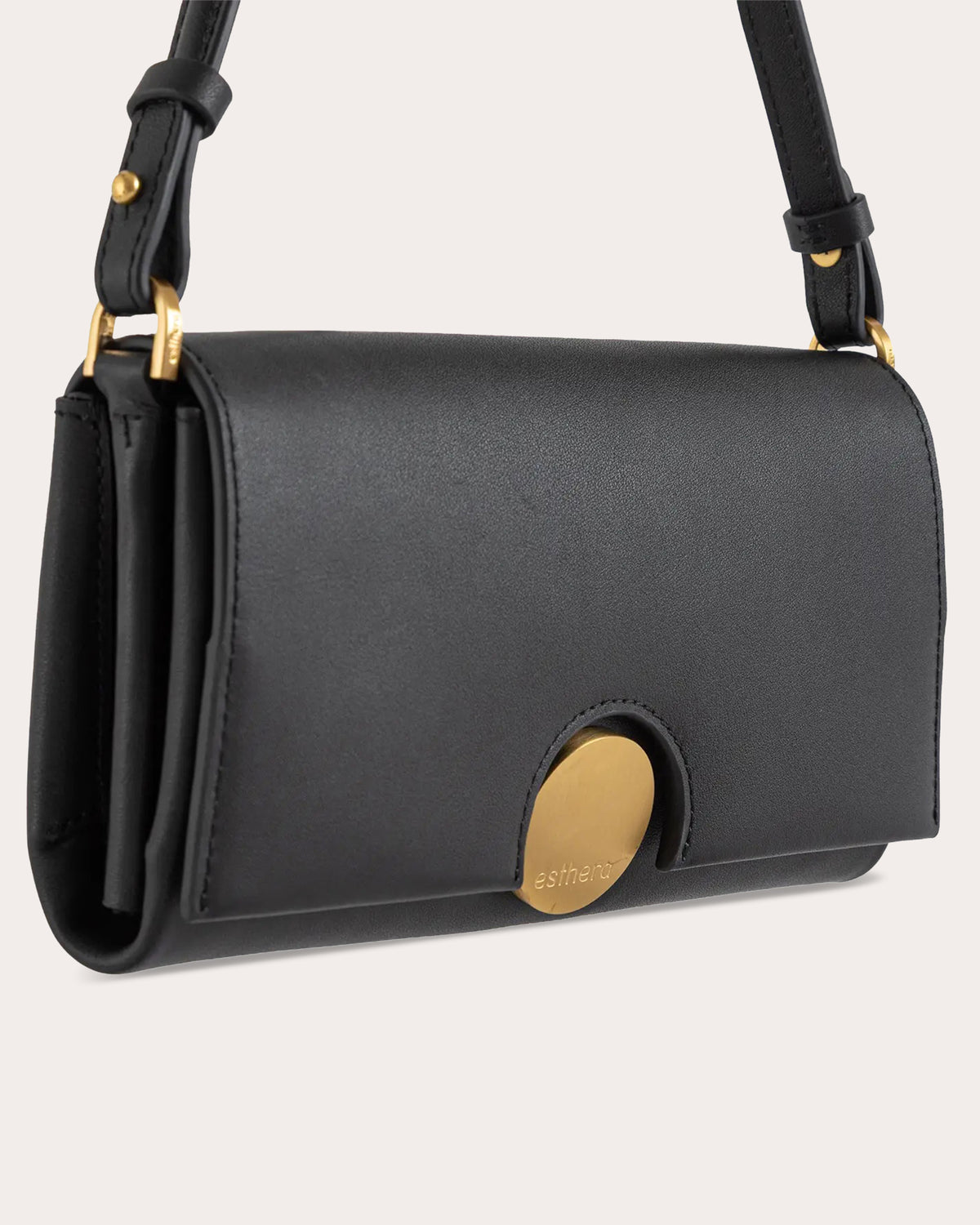 12AM Leather Baguette Bag
