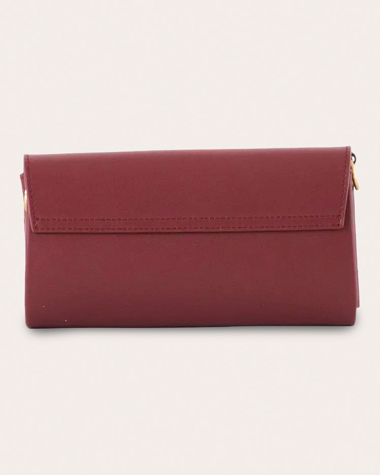 12AM Leather Baguette Bag