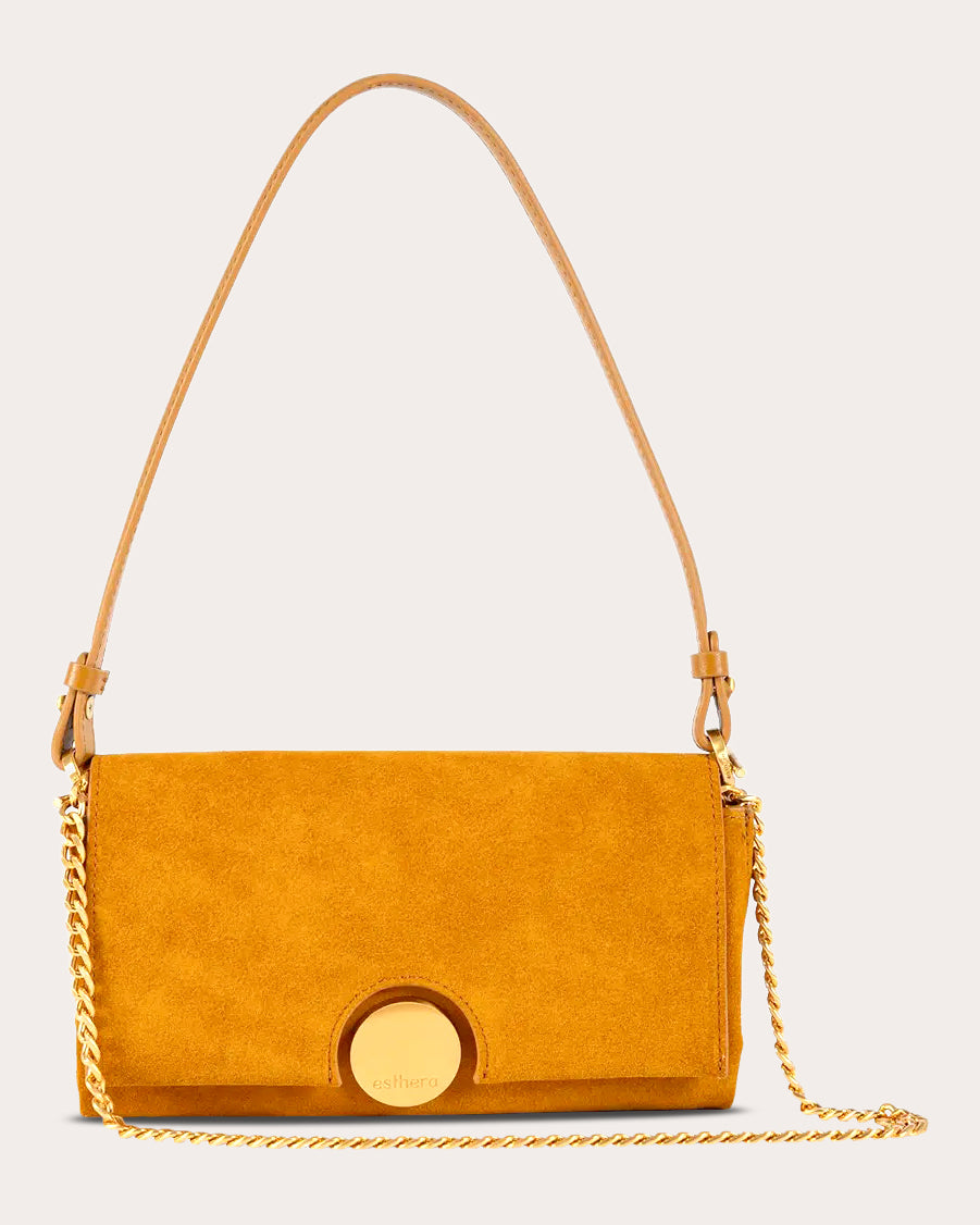12AM Suede Baguette Bag