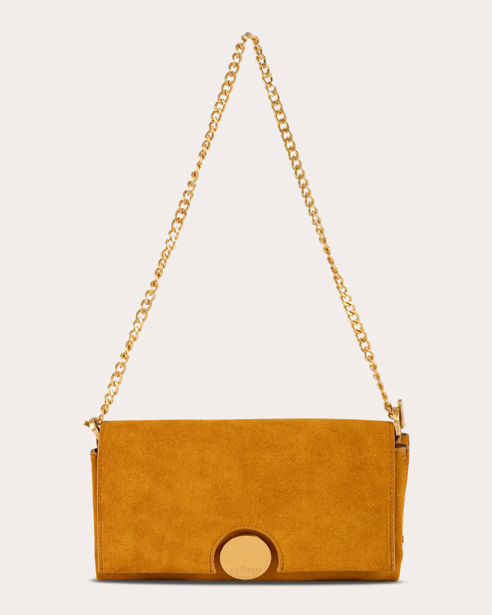 12AM Suede Baguette Bag