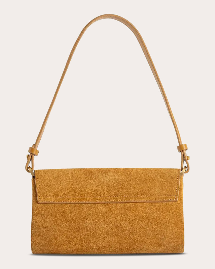 12AM Suede Baguette Bag