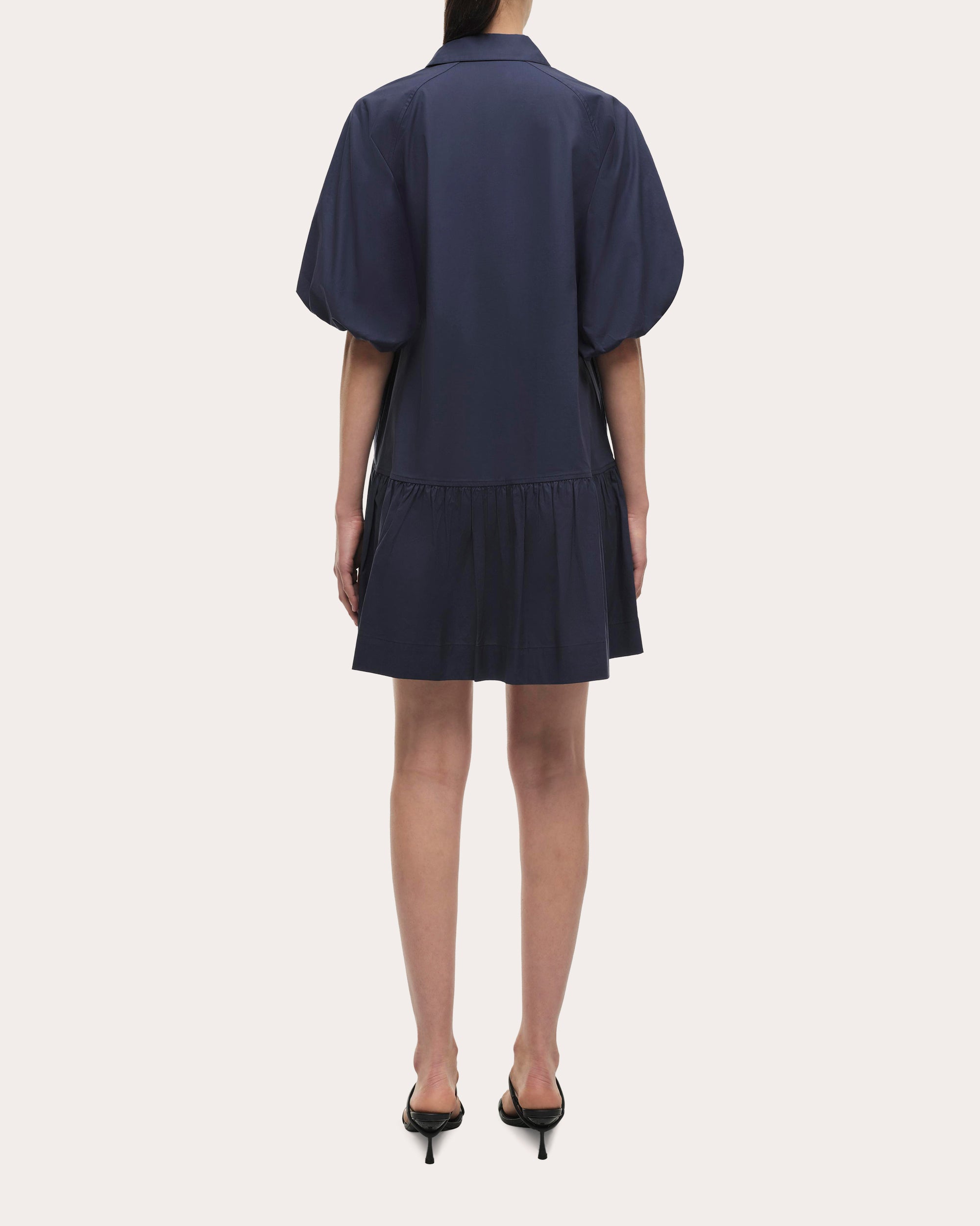 Crissy Poplin Drop-Waist Shirt Dress